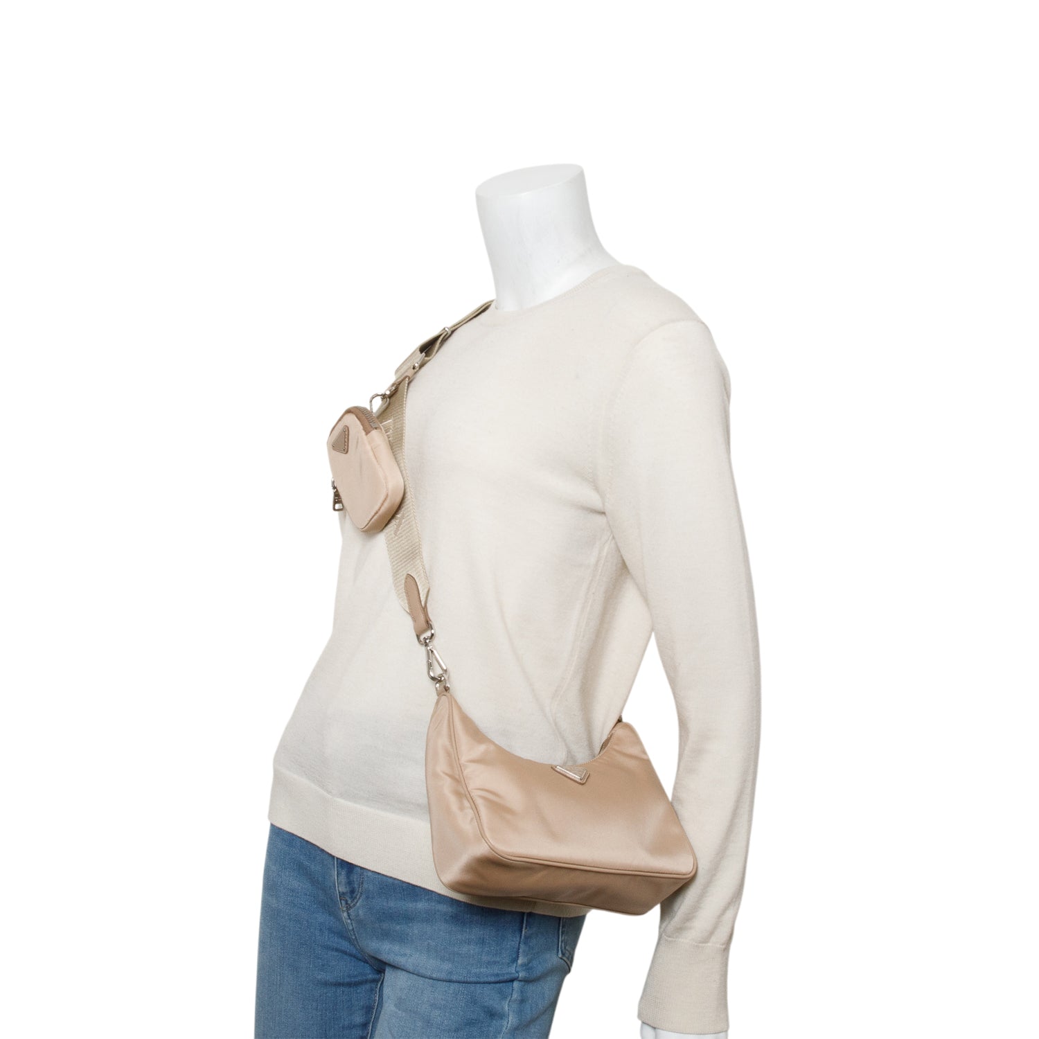 Prada 2020 Brown Re-Edition 2005 Re-Nylon Bag w/ Straps & Authenticity Card