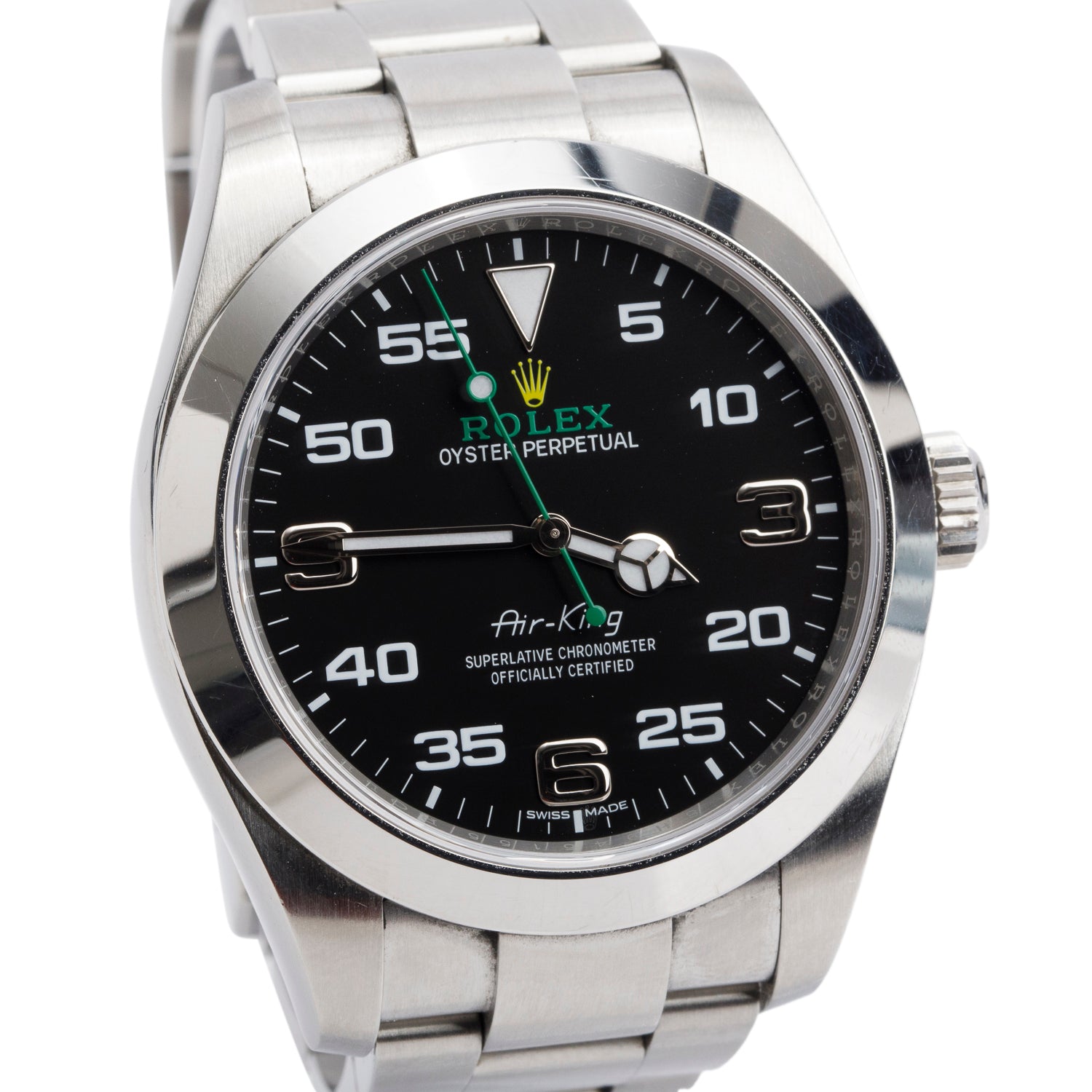 Rolex Stainless Steel Oyster Perpetual Air King 40 MM Watch 116900 w/ Box & Papers