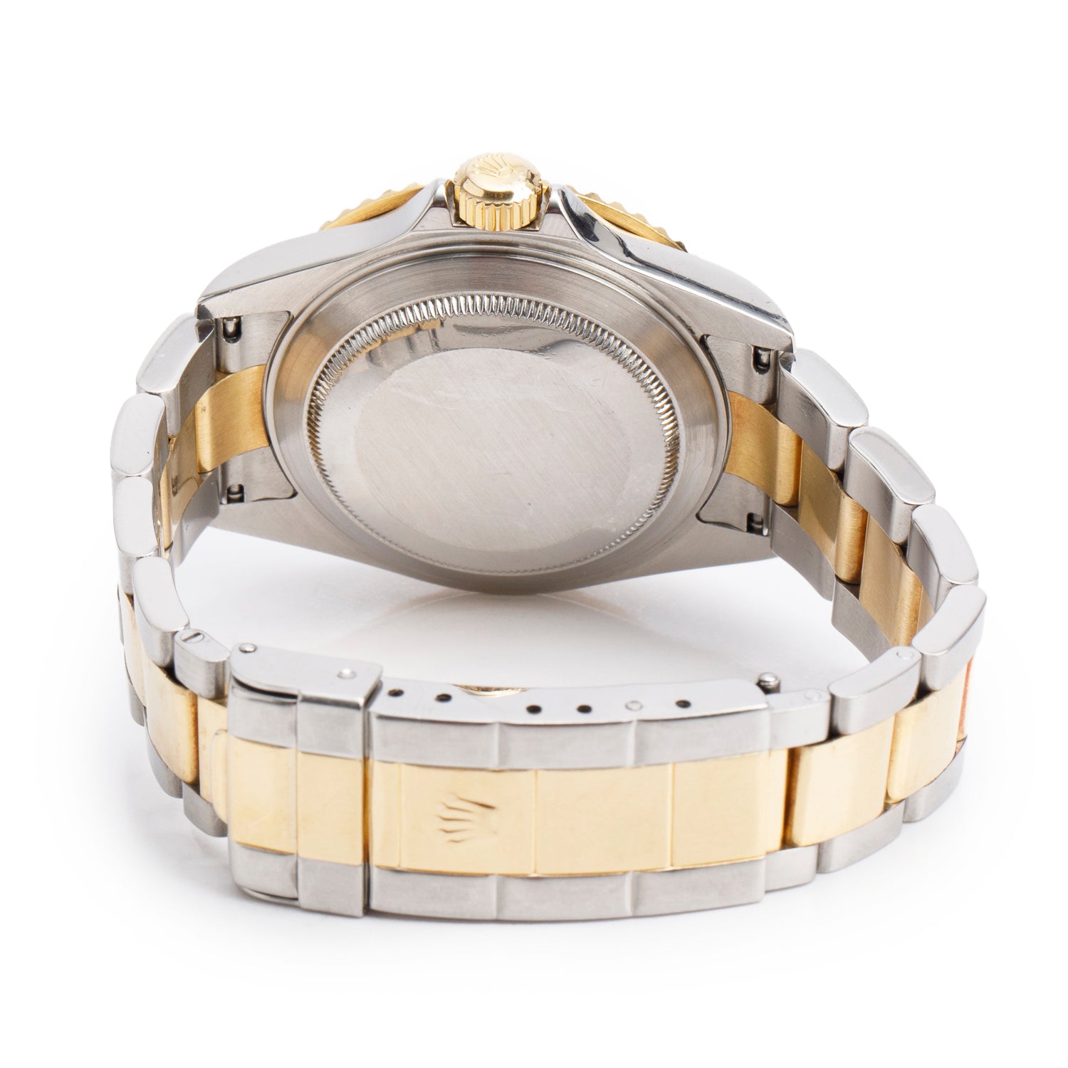 Rolex Stainless Steel & 18k Yellow Gold Submariner Date 40 MM Automatic Watch Blue Dial 16613 w/ Box & Service Paper