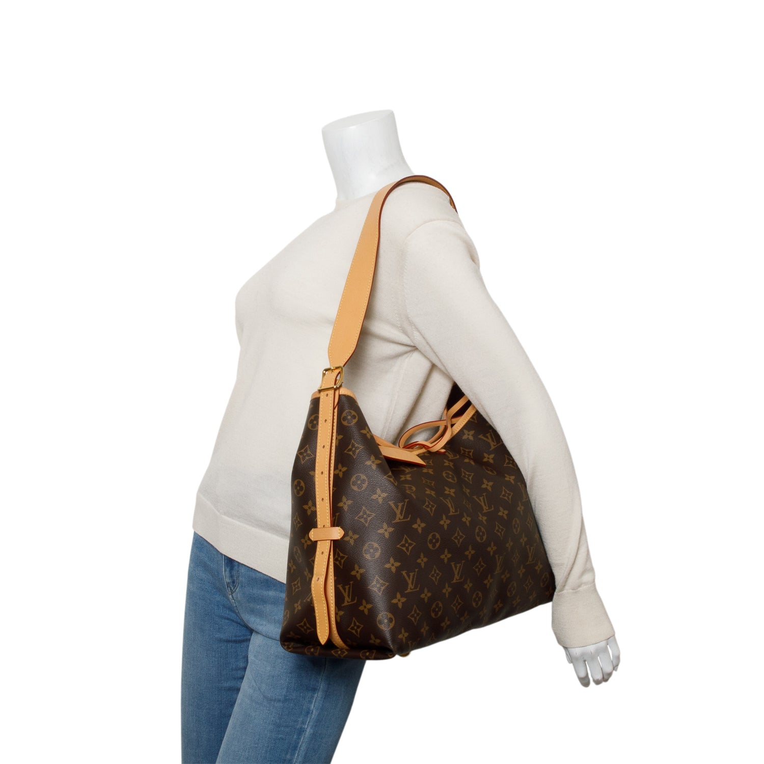 Louis Vuitton Monogram CarryAll MM w/ Pouch