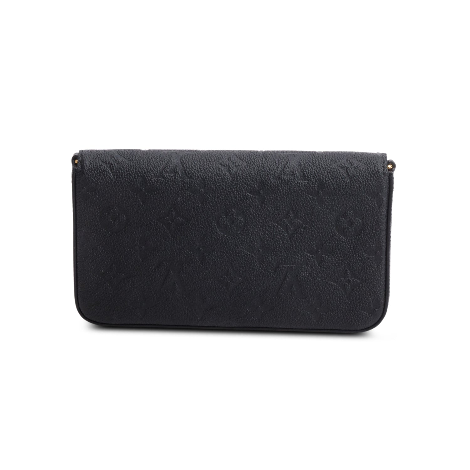 Louis Vuitton Black Monogram Empreinte Leather Felicie Pochette w/ Inserts