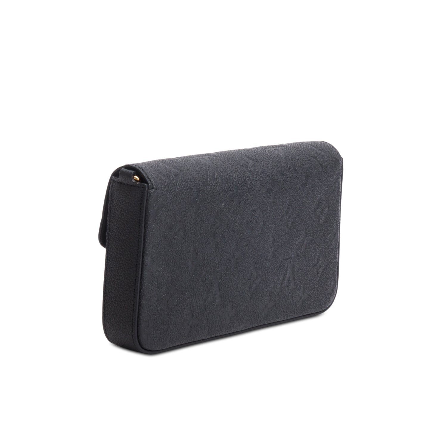 Louis Vuitton Black Monogram Empreinte Leather Felicie Pochette w/ Inserts