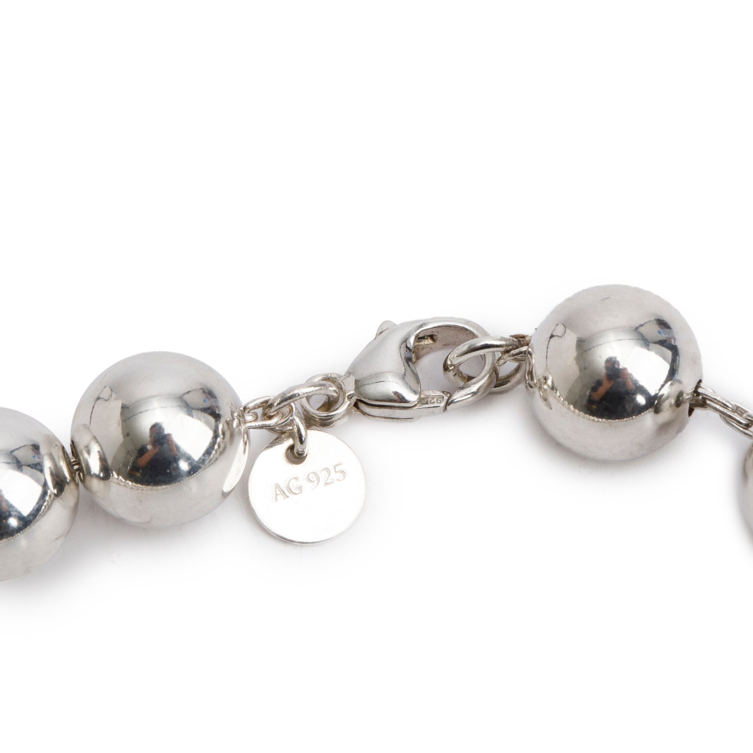Tiffany & Co. Sterling Silver HardWear Ball Necklace