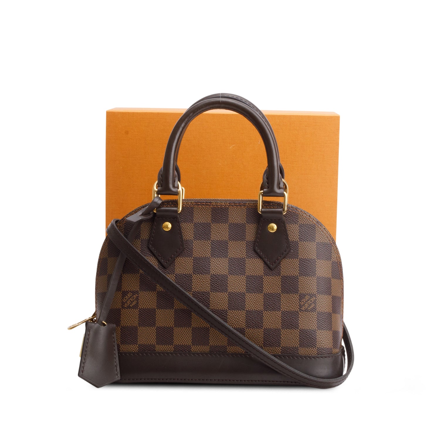 Louis Vuitton 2020 Damier Ebene Alma BB w/ Box & Receipt