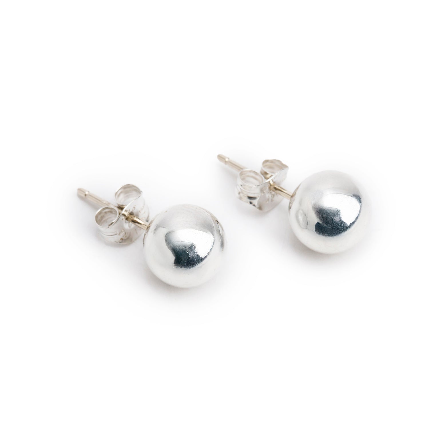 Tiffany & Co. Sterling Silver HardWear 8 MM Ball Earrings