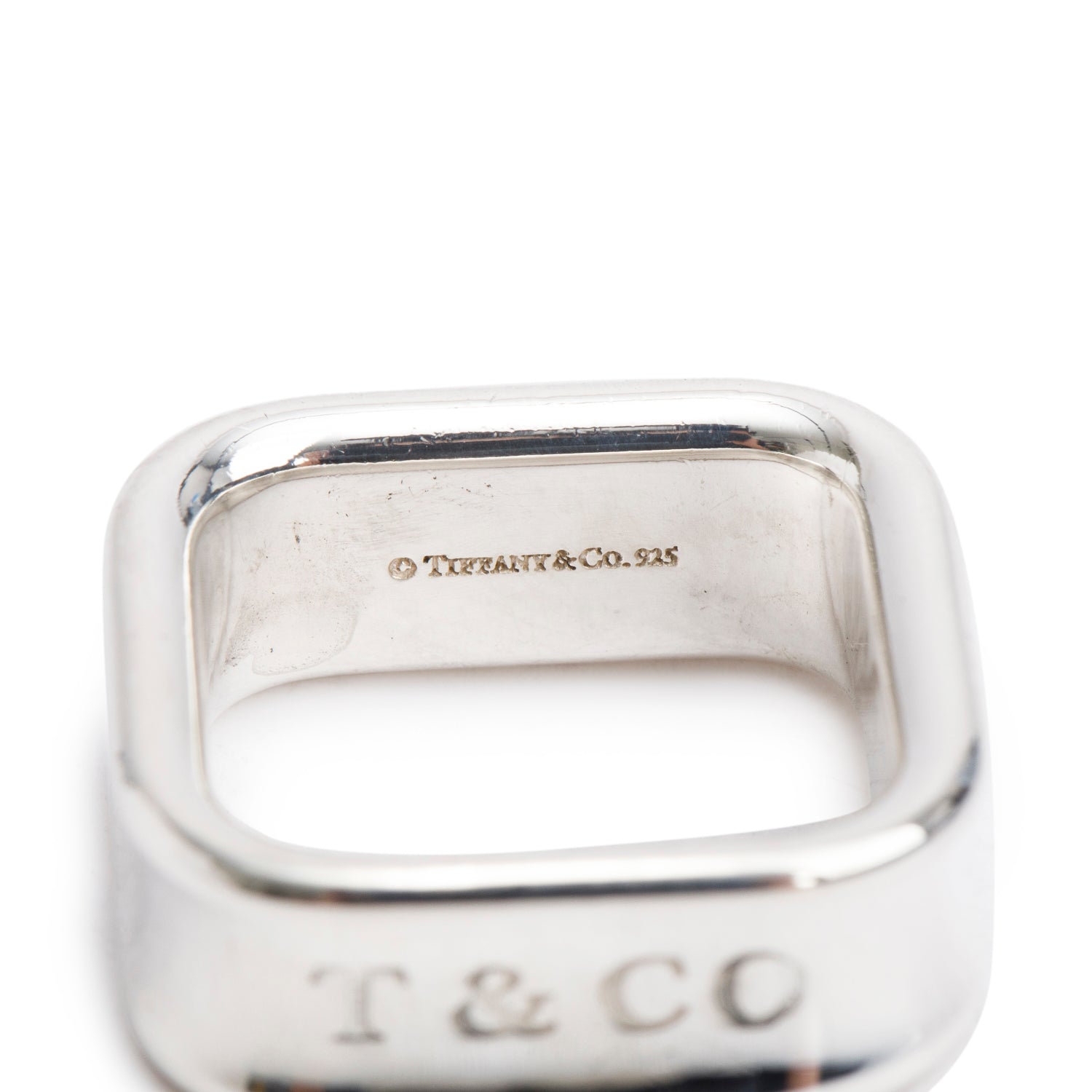 Tiffany & Co. Sterling Silver 1837 Square Ring, Size 5.25