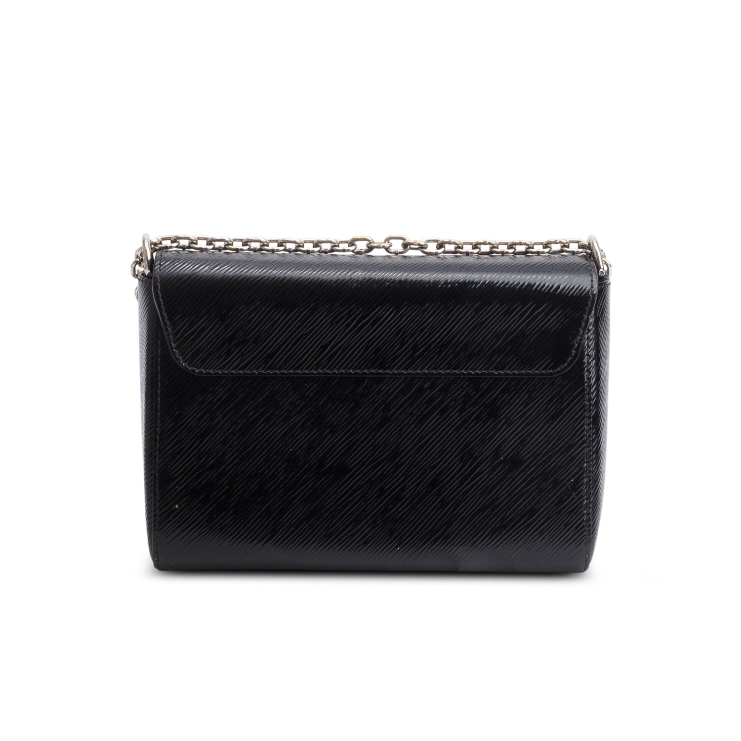 Louis Vuitton Black Patent Epi Leather Twist Shoulder Bag MM