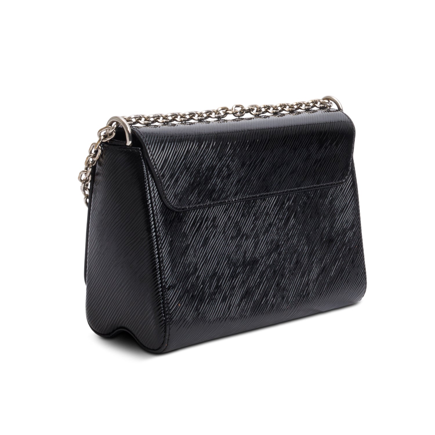 Louis Vuitton Black Patent Epi Leather Twist Shoulder Bag MM