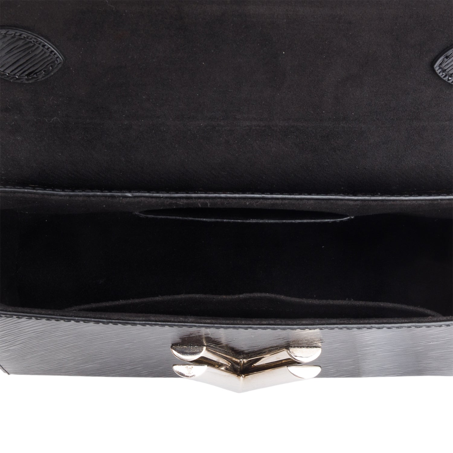 Louis Vuitton Black Patent Epi Leather Twist Shoulder Bag MM