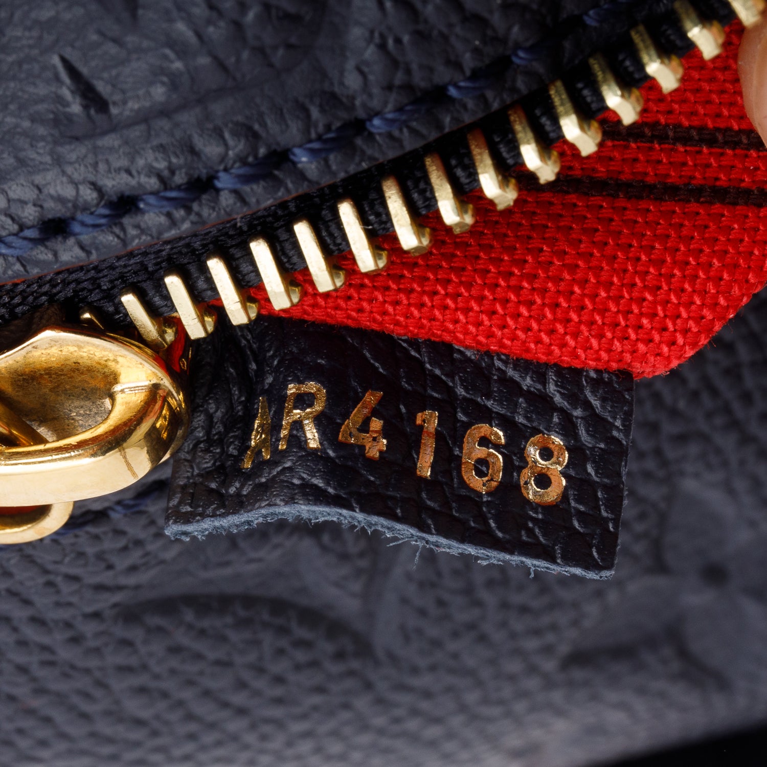 Louis Vuitton Navy Monogram Empreinte Pochette Metis