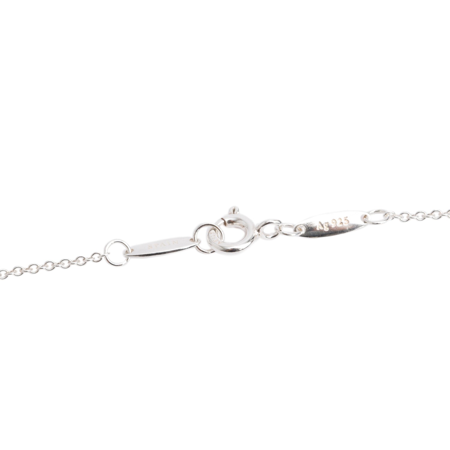 Tiffany & Co. Sterling Silver 1837 Oval Pendant Necklace