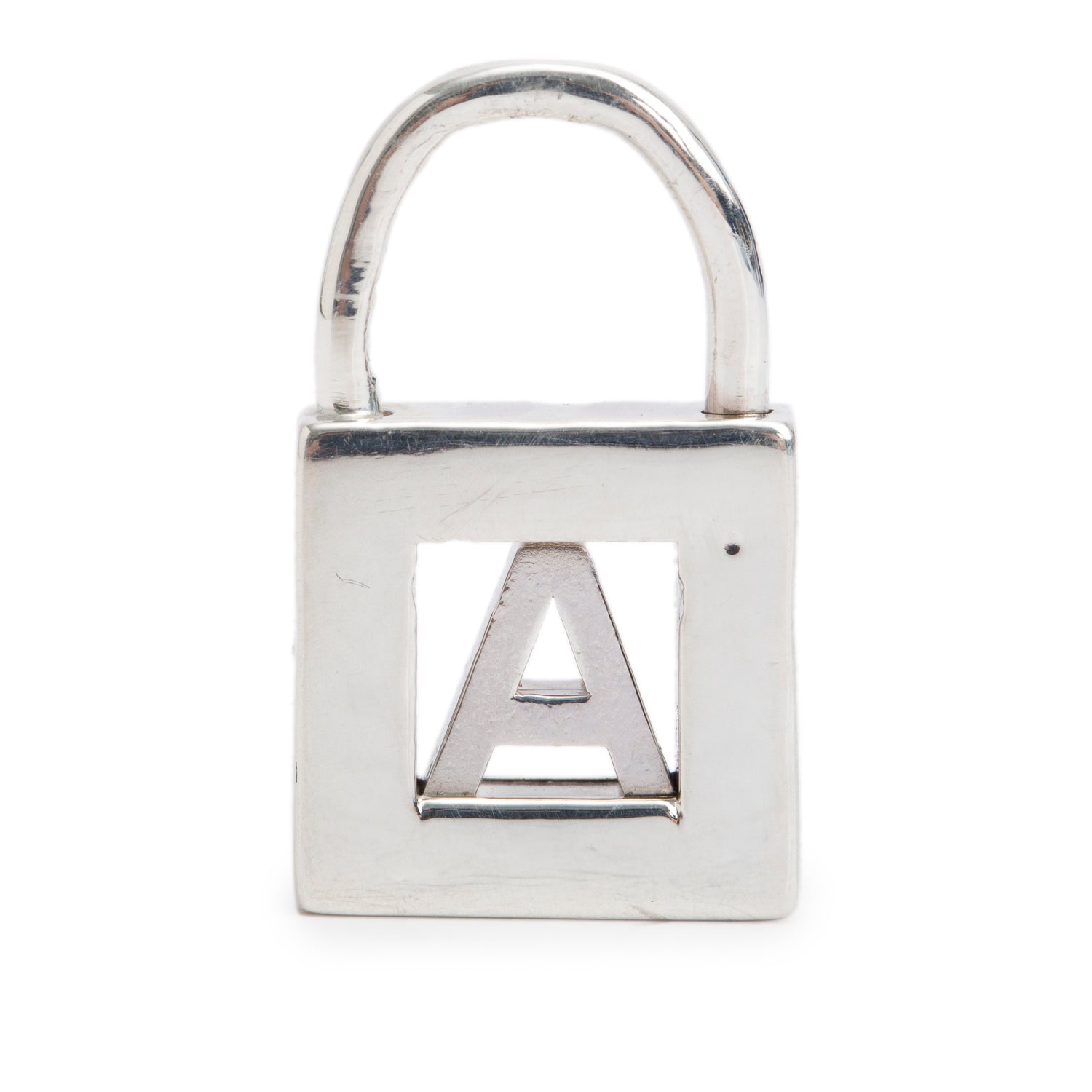 Tiffany & Co. Sterling Silver Letter 'A' Lock Charm