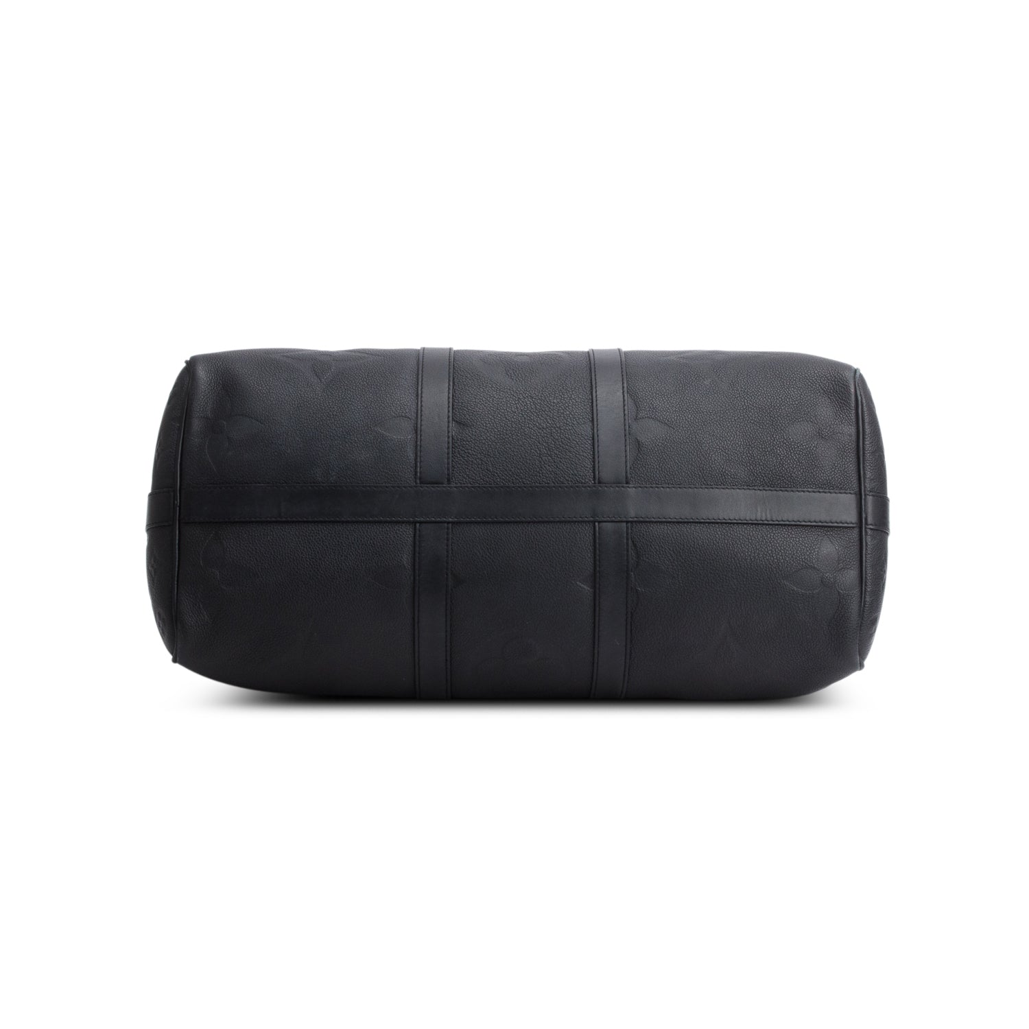 Louis Vuitton Black Empreinte Monogram Giant Keepall Bandouliere 45