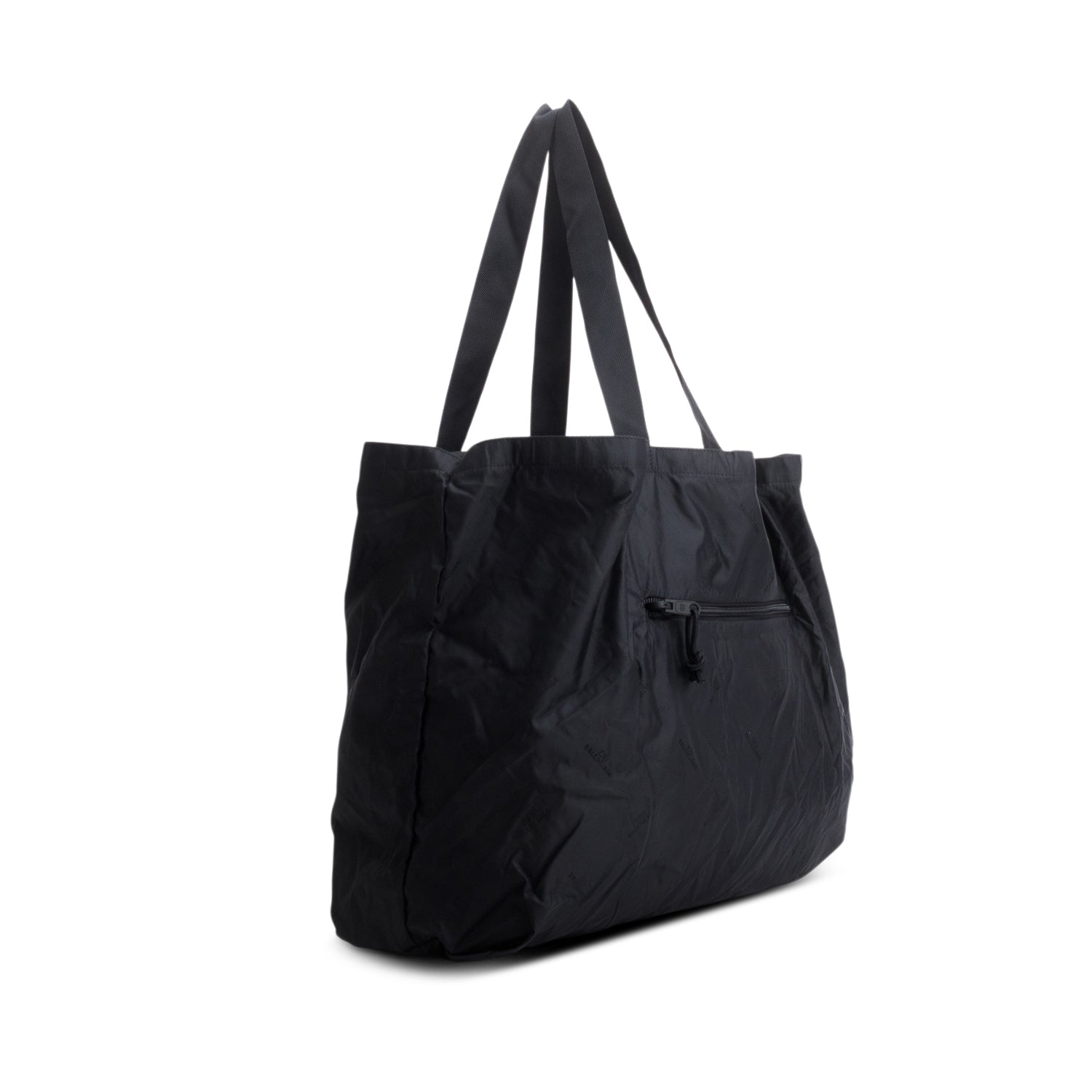 Balenciaga Black Nylon Convertible Tote Bag