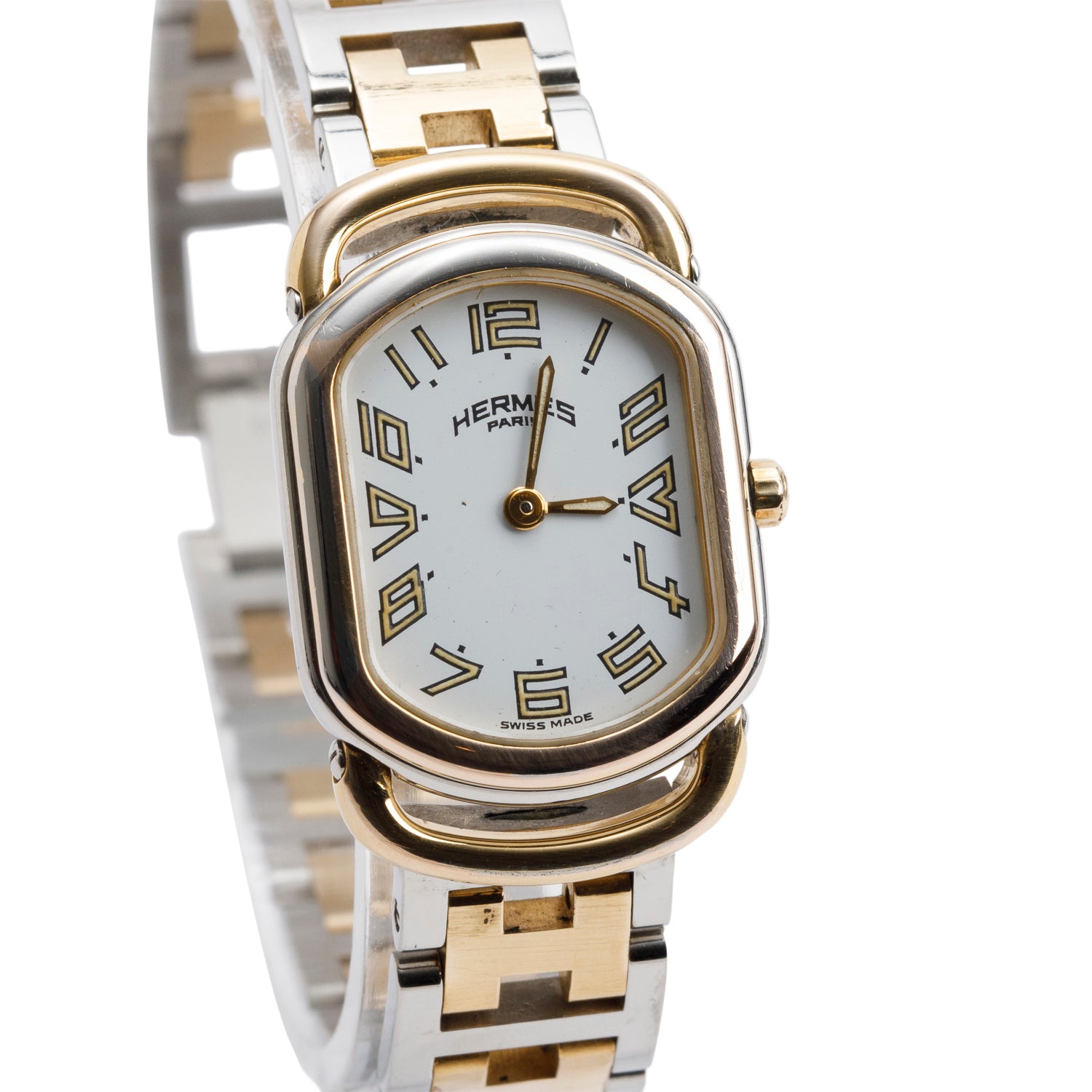 Hermes Two-Tone Stainless Steel Rallye Watch
