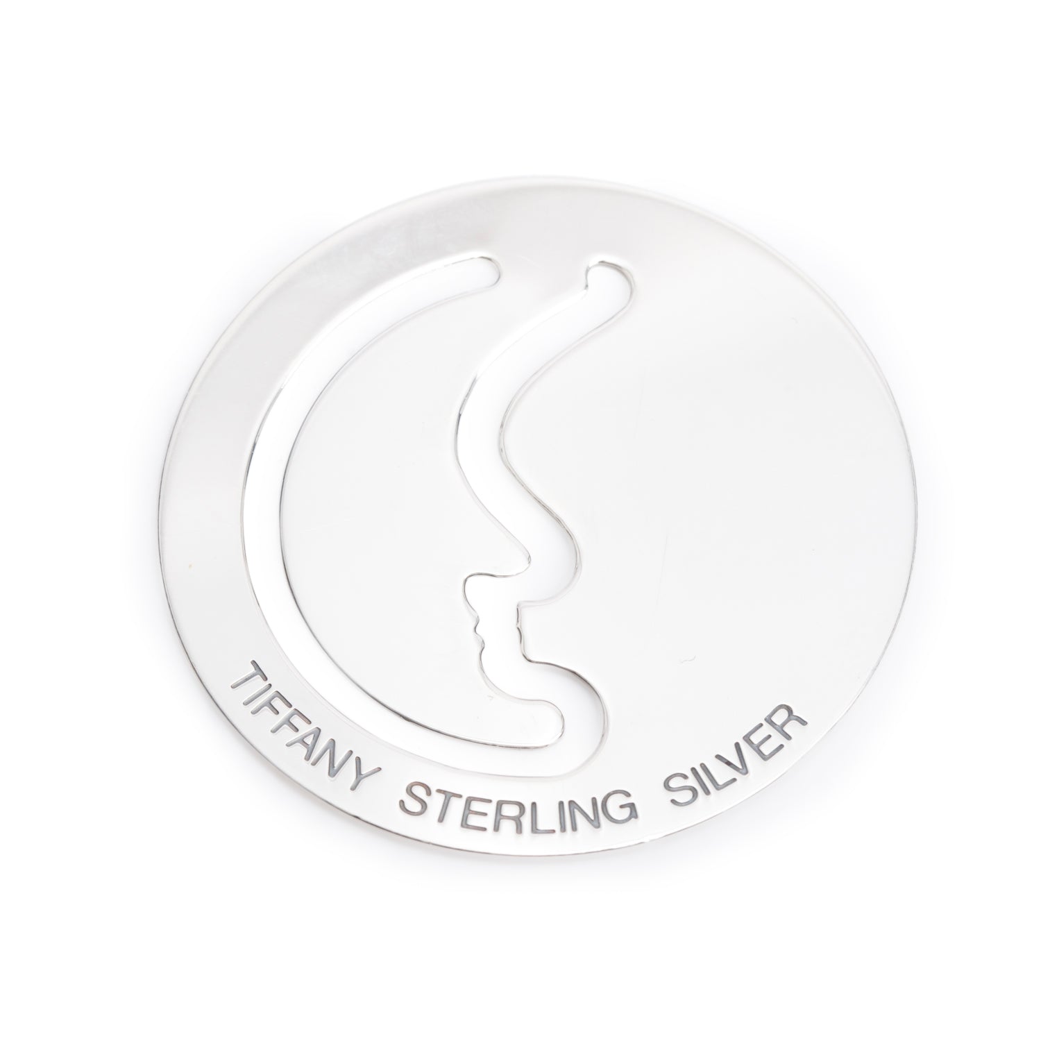 Tiffany & Co. Sterling Silver Moon & Stars Round Paper Clip