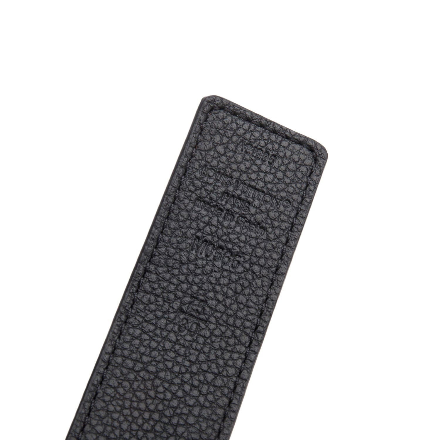 Louis Vuitton 2025 Black Monogram 30mm LV Initials Reversible Belt 75 30 w/ Box & Receipt