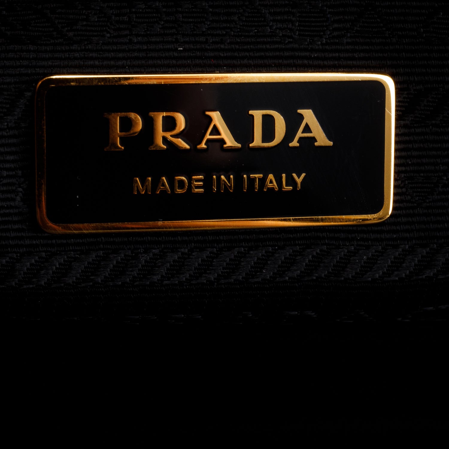 Prada Brown Black Jacquard Triangolo Symbole Embroidered Large Tote