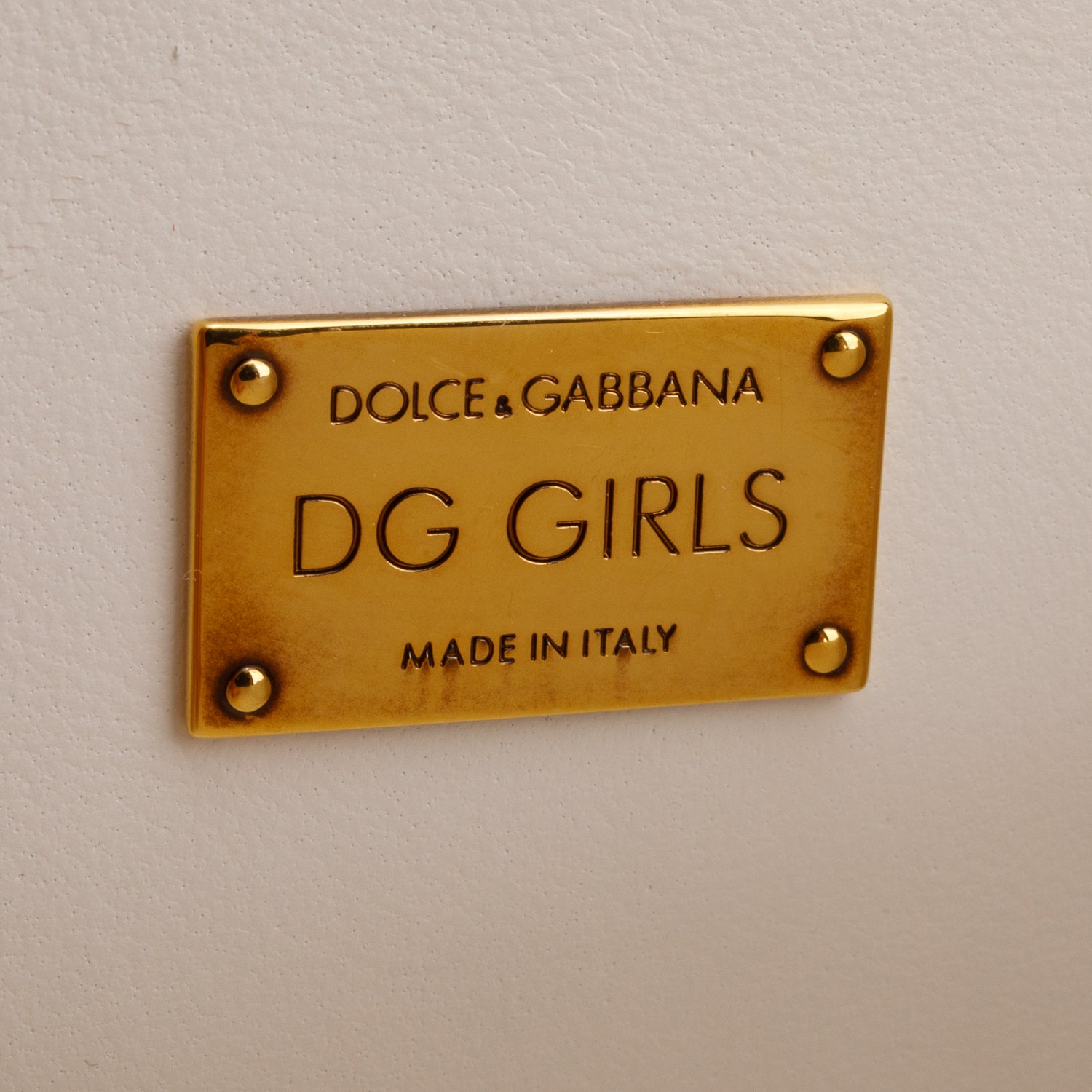 Dolce & Gabbana Nappa Leather DG Girls Shoulder Bag w/ Box
