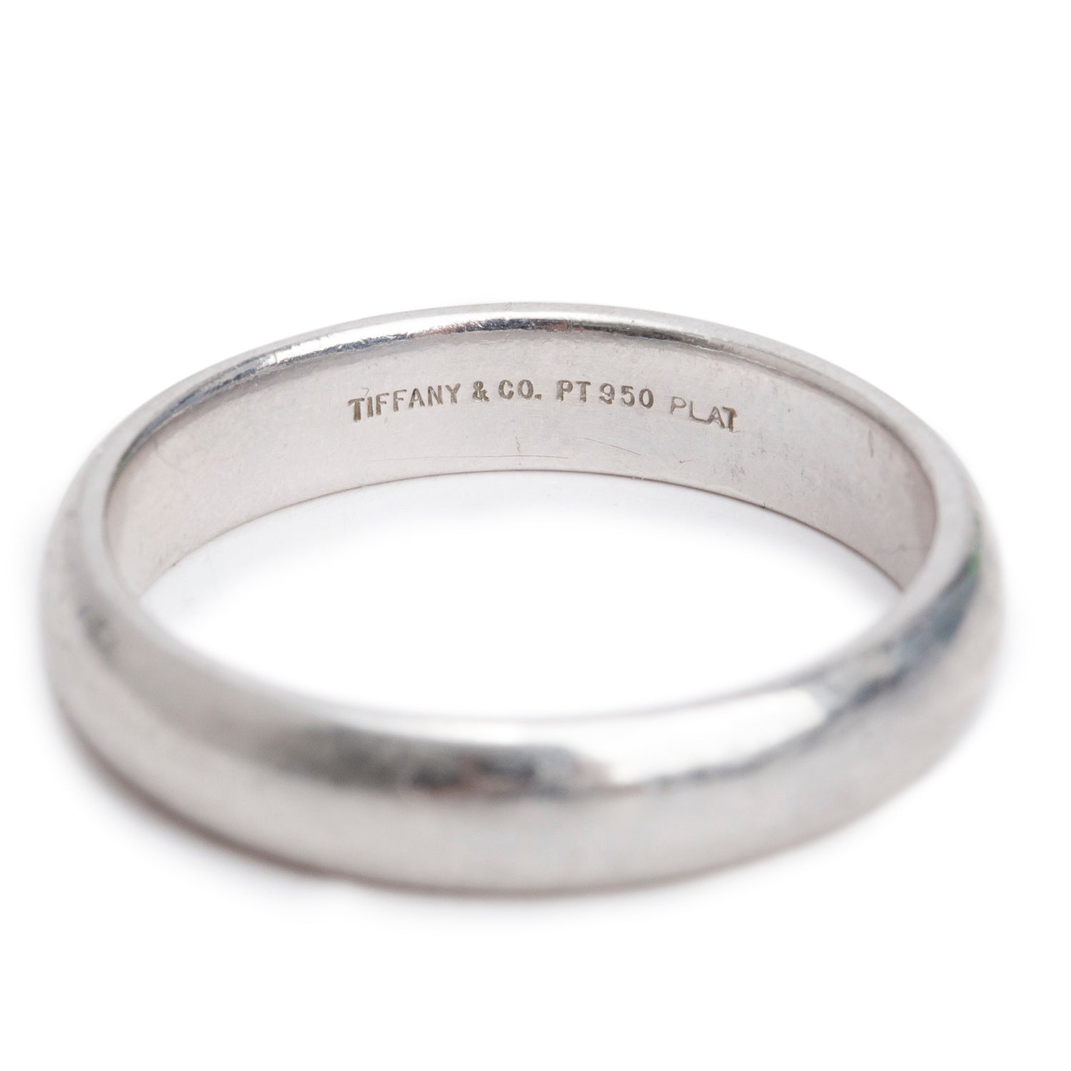 Tiffany & Co. Forever Platinum 4.5 MM Wedding Band Ring, Size 11