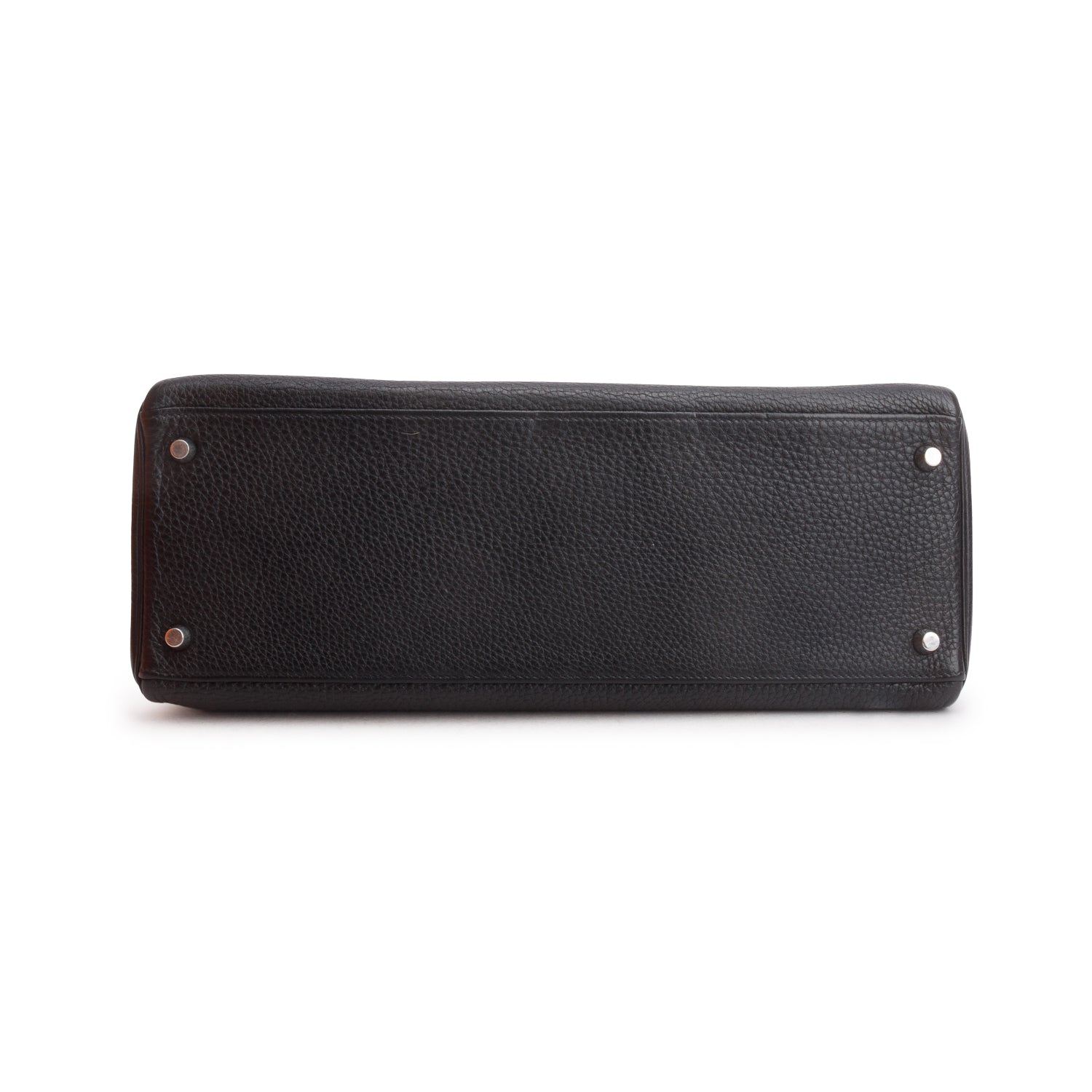 Hermes Noir Togo Kelly Retourne 35 w/ Box & Strap