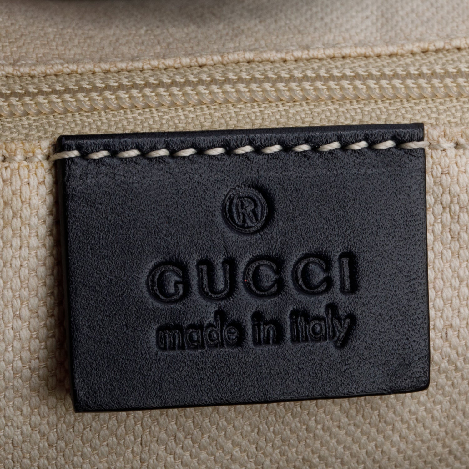 Gucci Navy Monogram Medium Sukey Tote