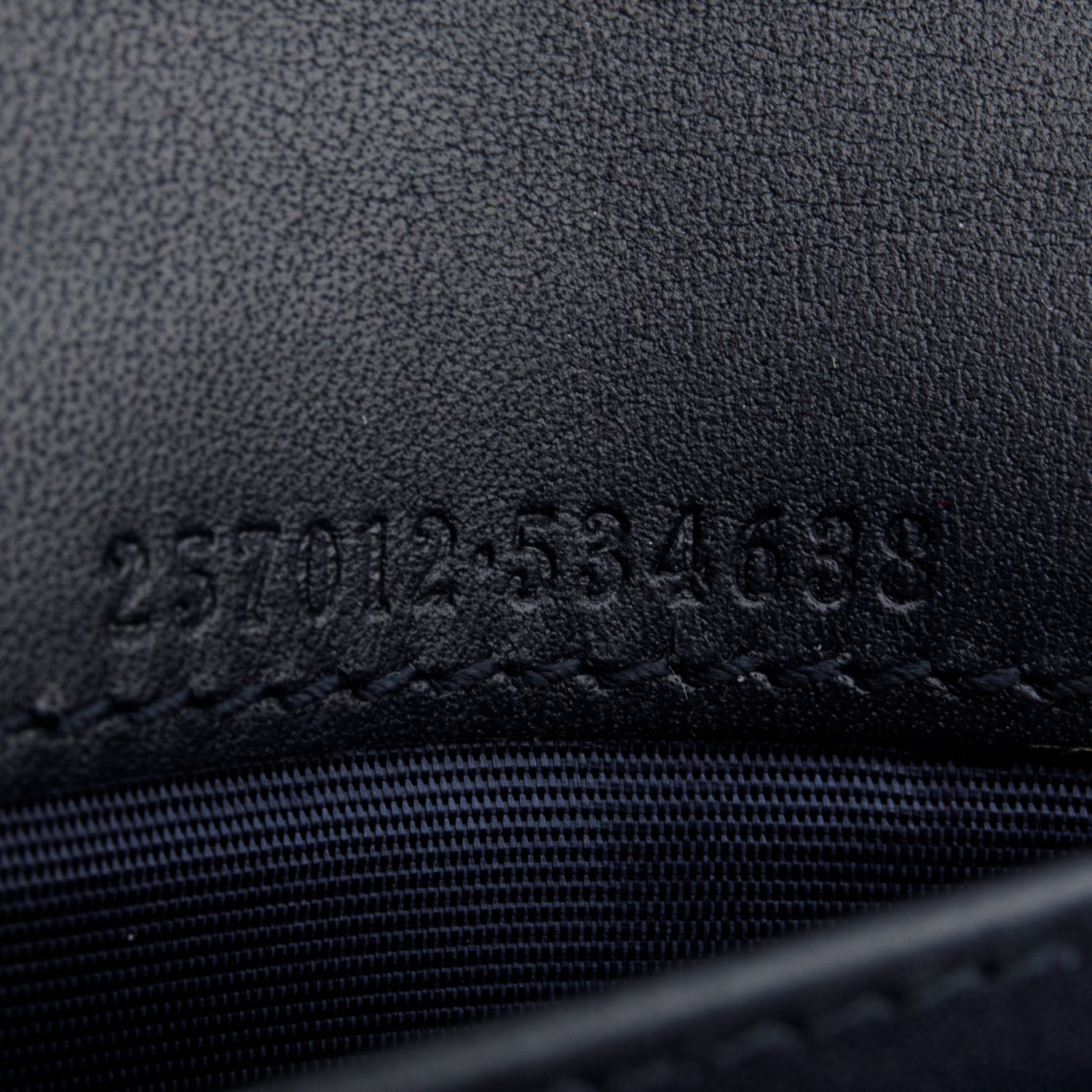 Gucci Navy Monogram Continental Wallet