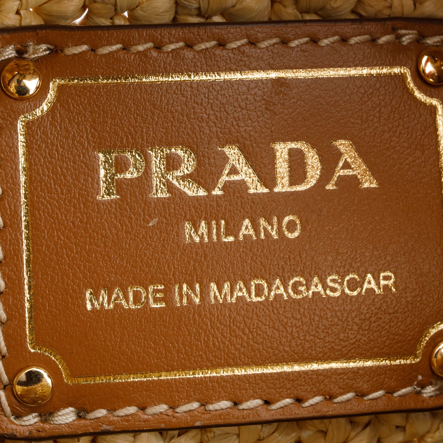 Prada Beige Crochet Mini Bucket Bag w/ Strap