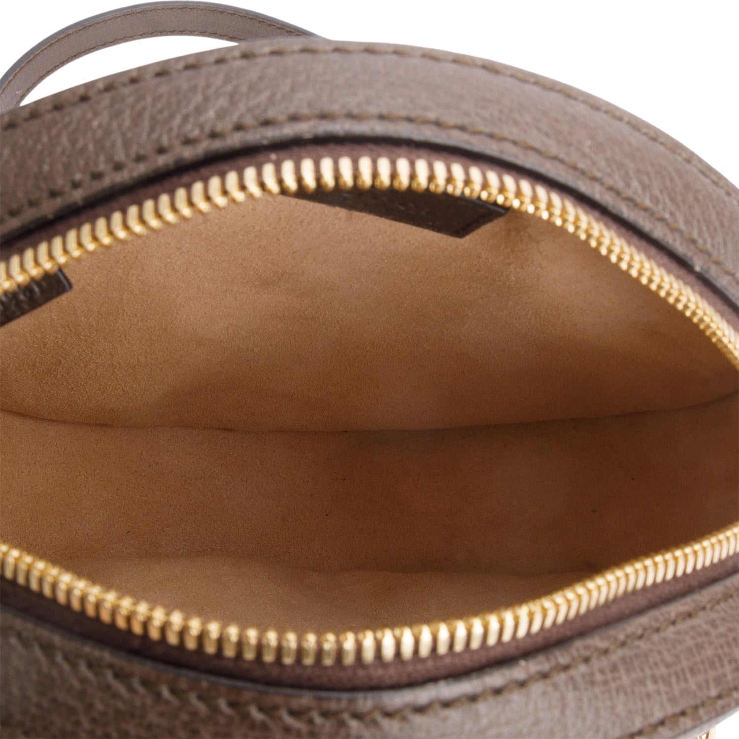 Gucci GG Supreme Monogram Web Mini Ophidia Round Shoulder Bag w/ Box
