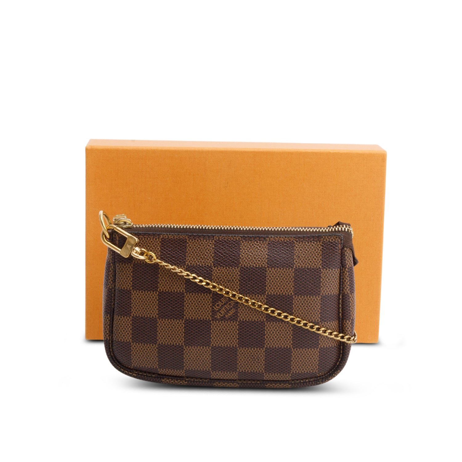 Louis Vuitton 2020 Damier Ebene Mini Pochette Accessoires w/ Box