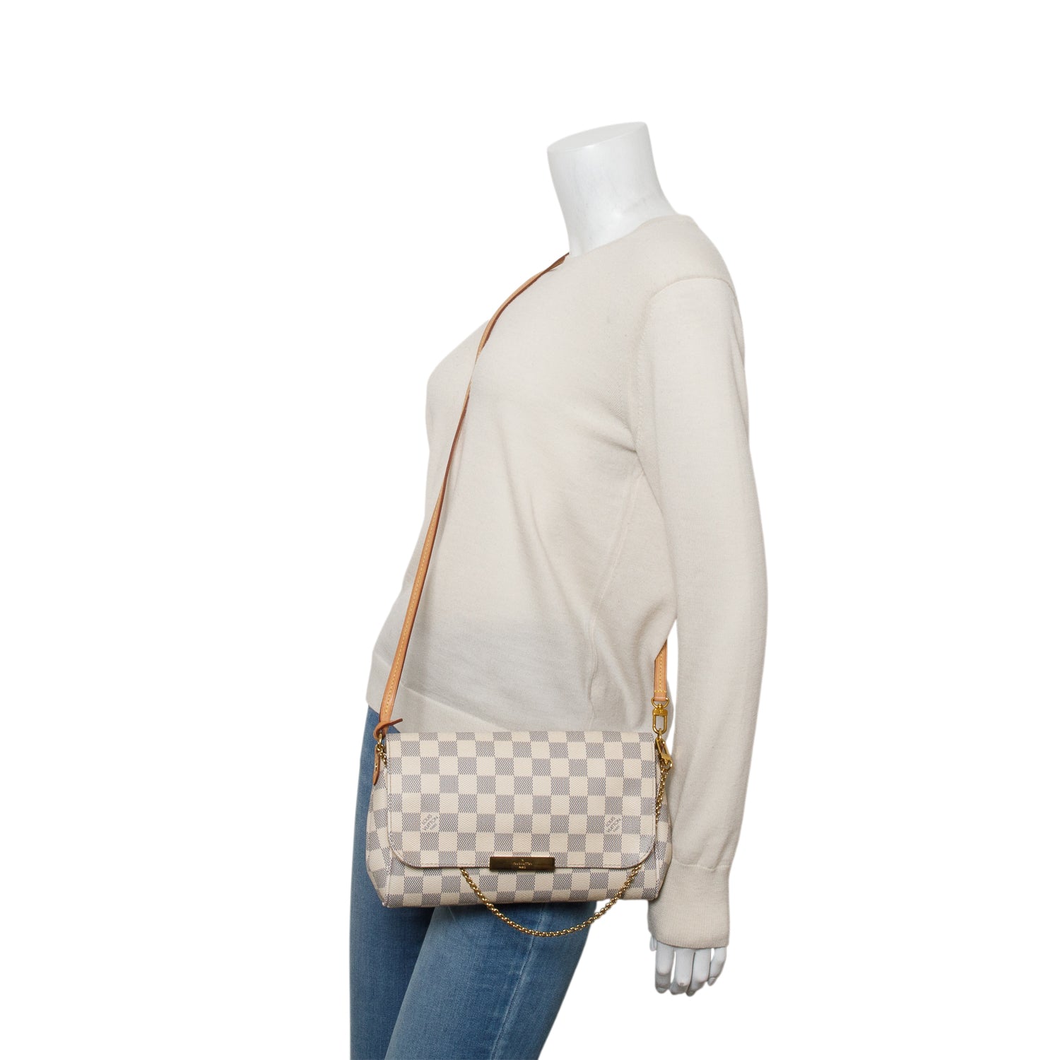 Louis Vuitton Damier Azur Favorite MM w/ Straps