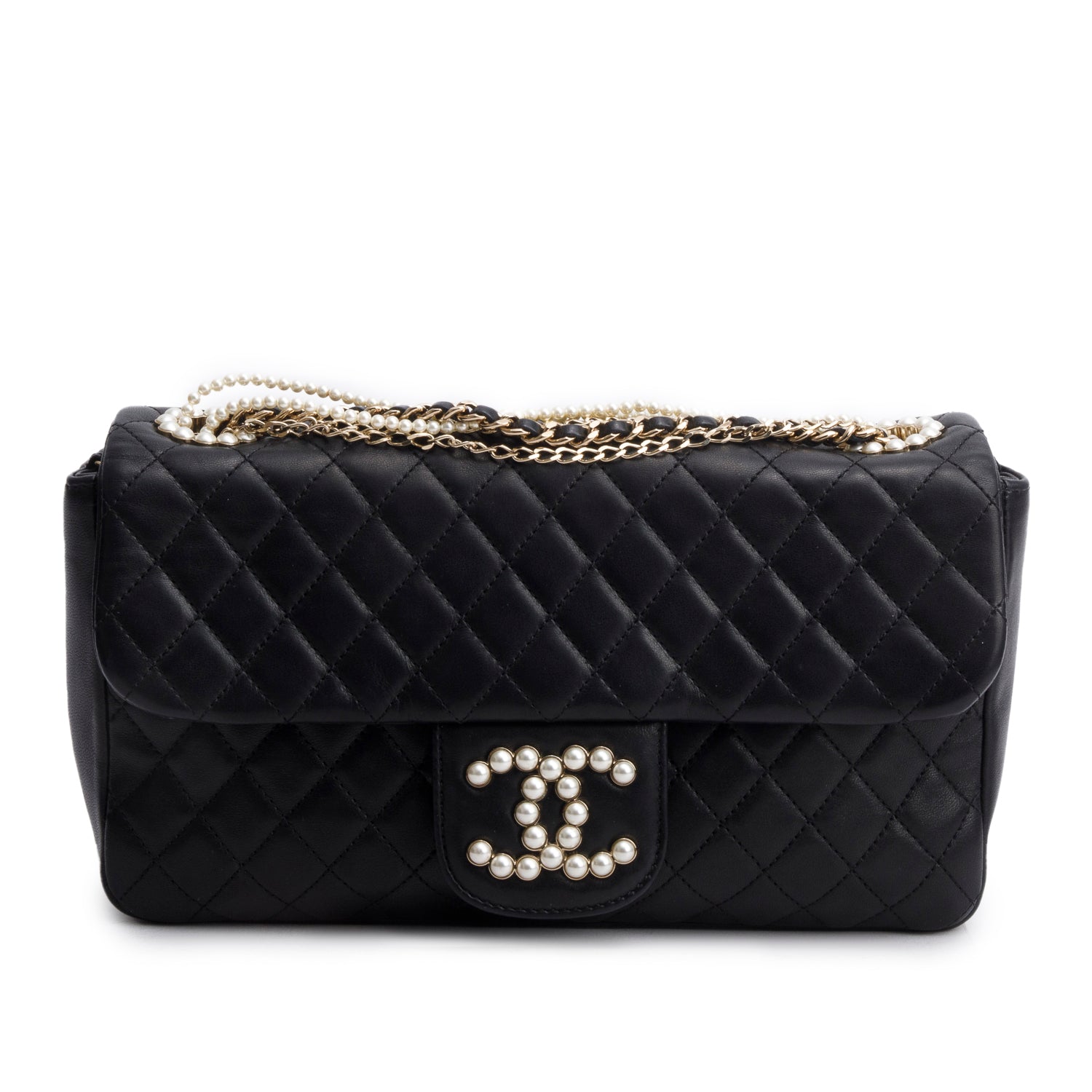 Chanel Lambskin Quilted Medium Westminster Pearl Flap w/ Box & Authenticity Card