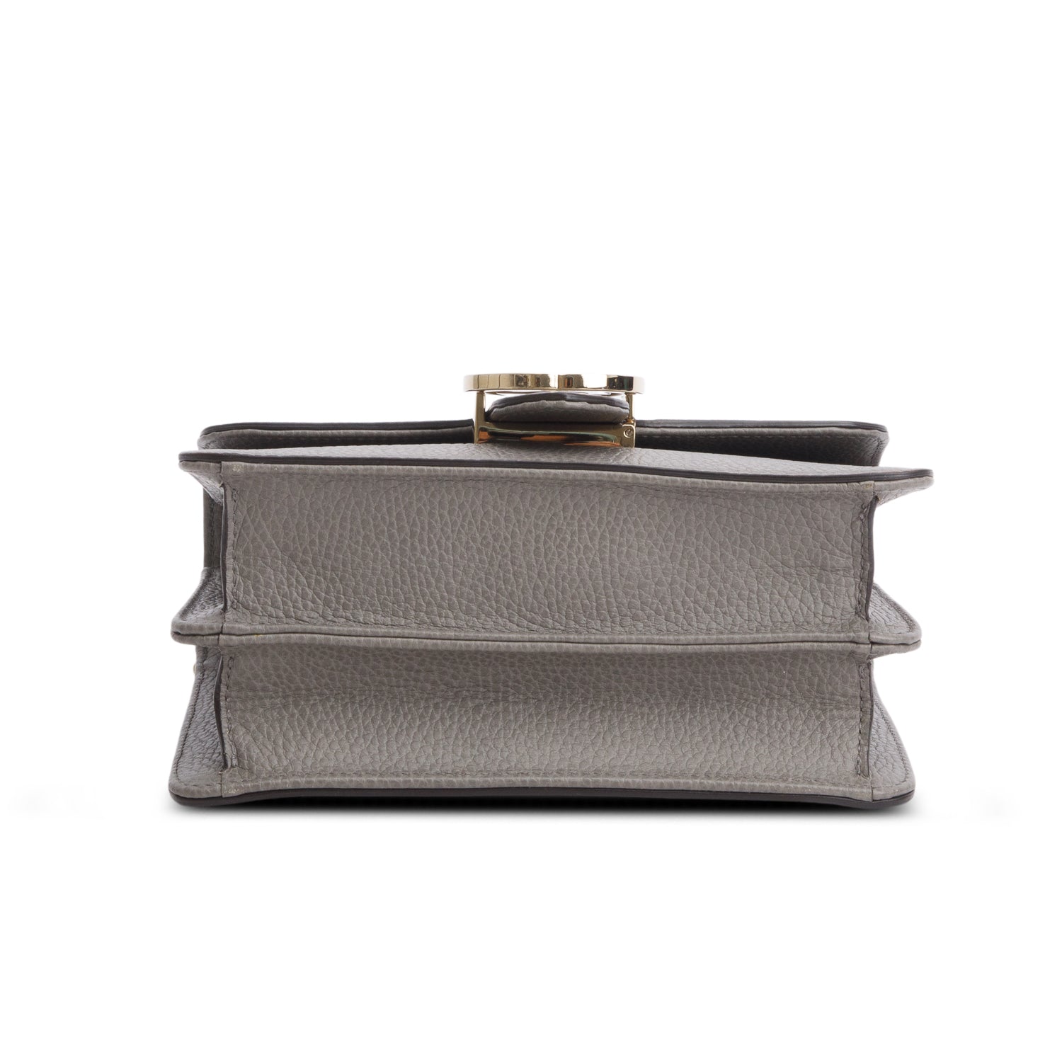 Gucci Grey Dollar Calfskin Small Interlocking G Shoulder Bag