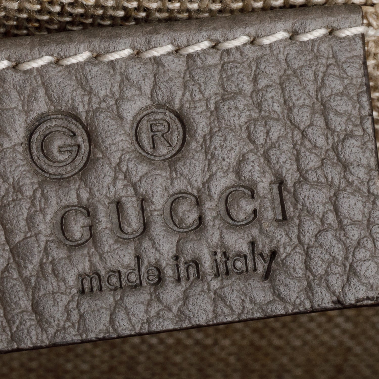 Gucci Grey Dollar Calfskin Small Interlocking G Shoulder Bag