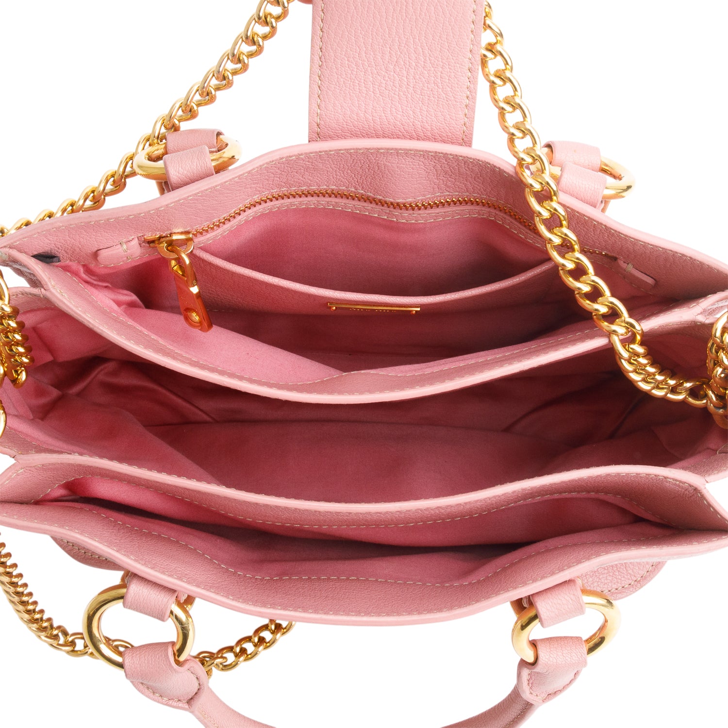 Miu Miu Pink Madras Leather Top Handle Bag w/ Authenticity Card