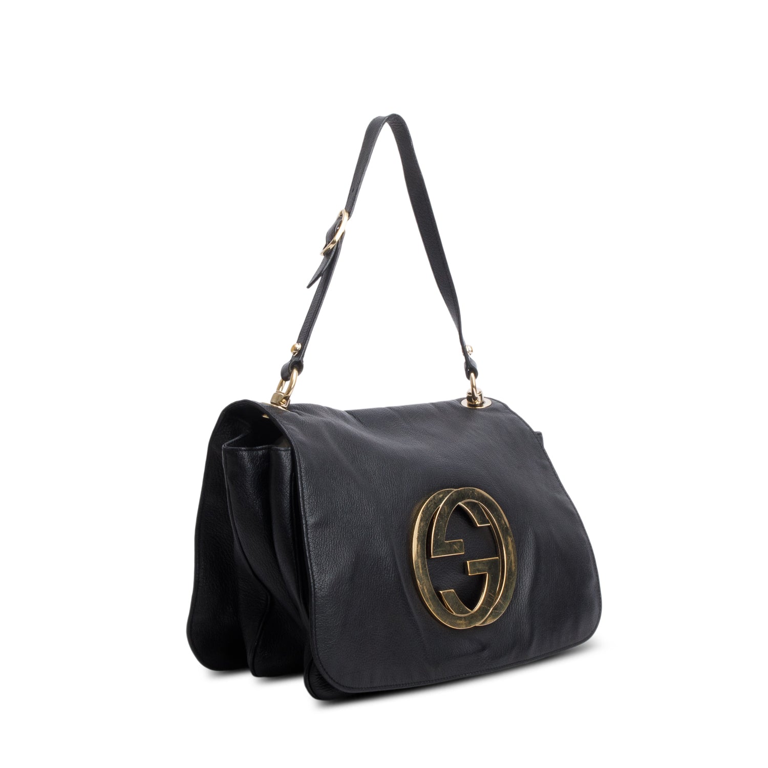 Gucci Black Calfskin Blondie Shoulder Flap