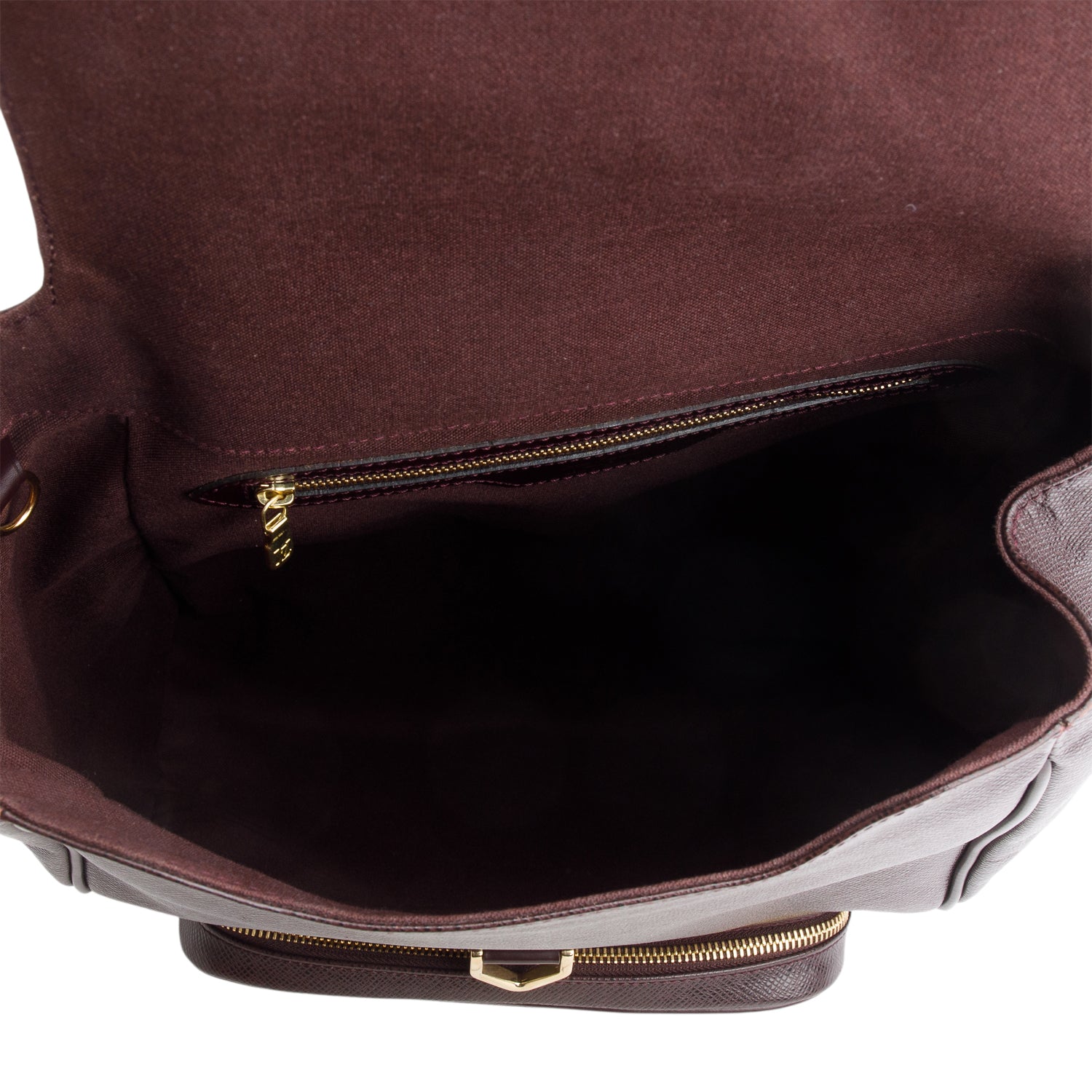 Louis Vuitton Burgundy Taiga Leather Cassiar Backpack