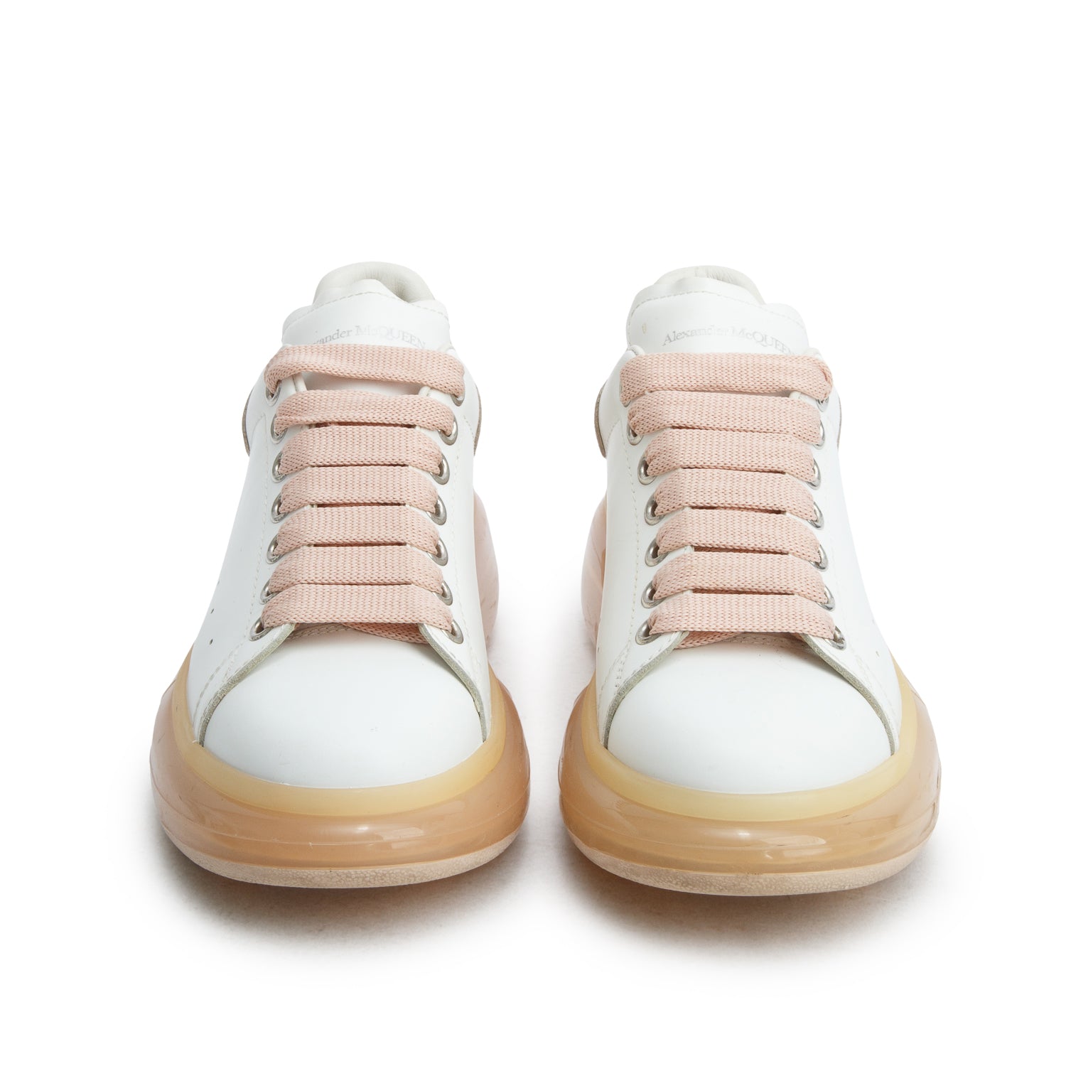 Alexander McQueen White Leather Oversized Sneaker, Women's Size 39
