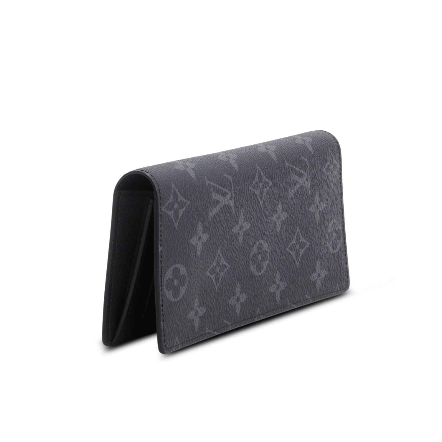 Louis Vuitton Monogram Eclipse Brazza Wallet w/ Box