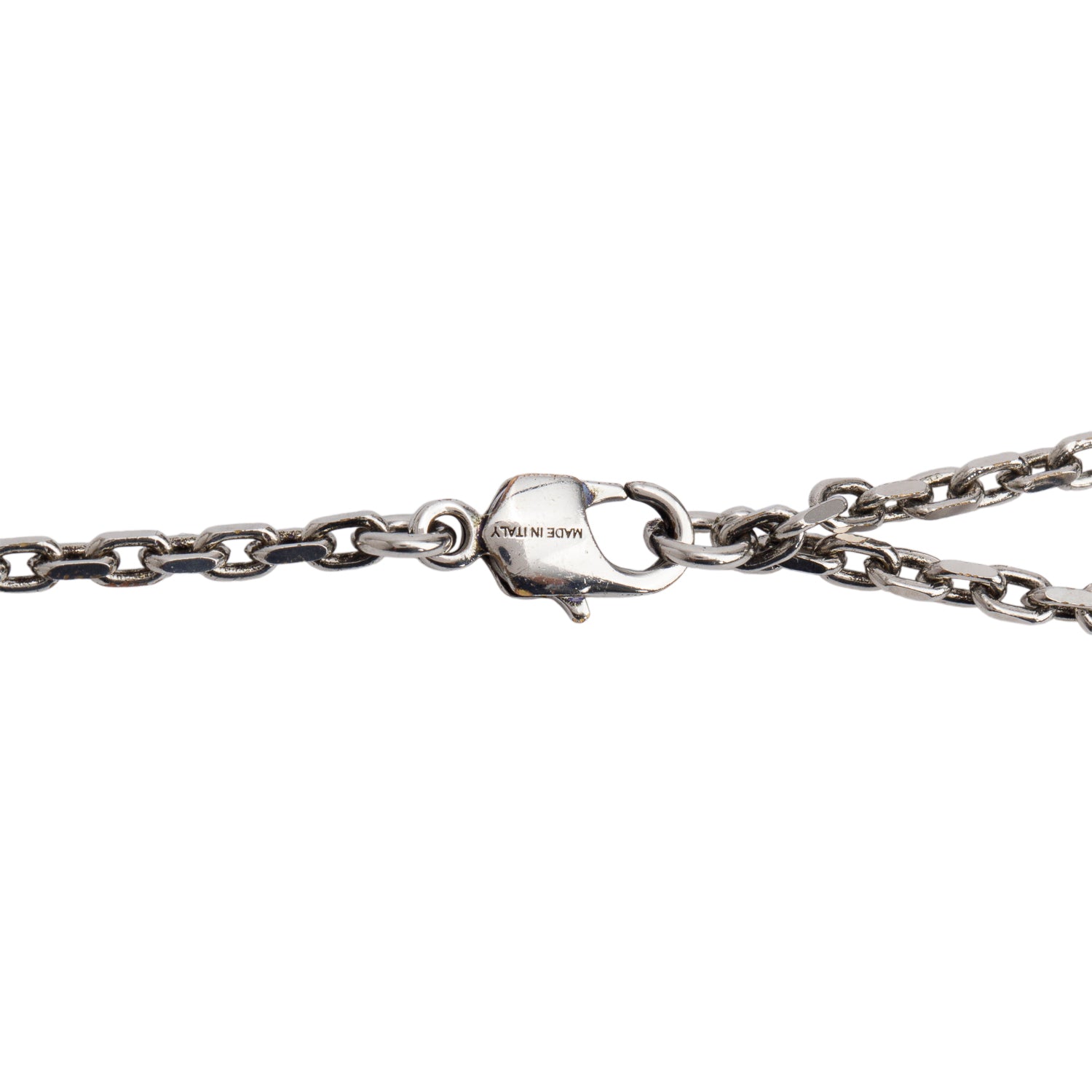 Alexander Mcqueen Antique Silver Tone Metal Snake & Skull Necklace