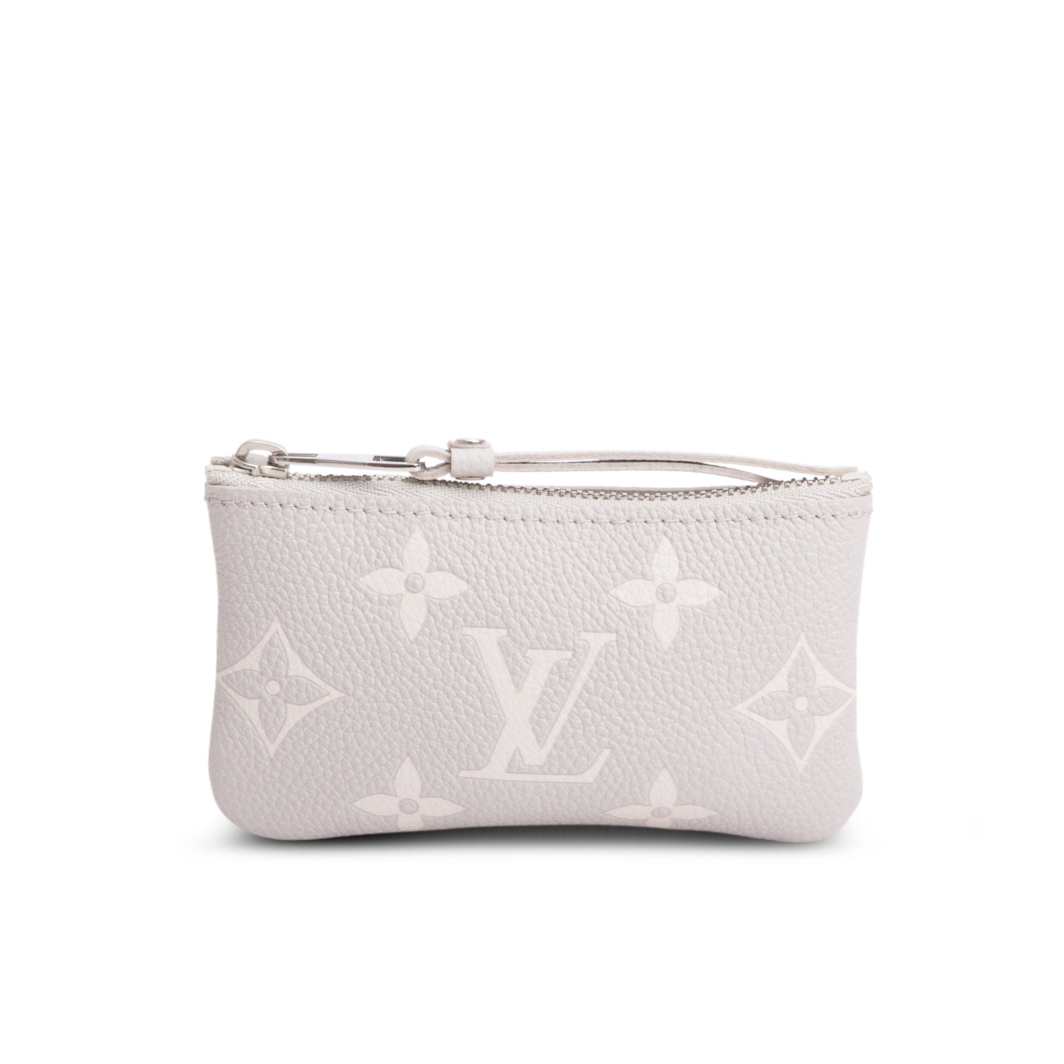 Louis Vuitton 2024 Grey Empreinte Monogram Giant Key Pouch w/ Box