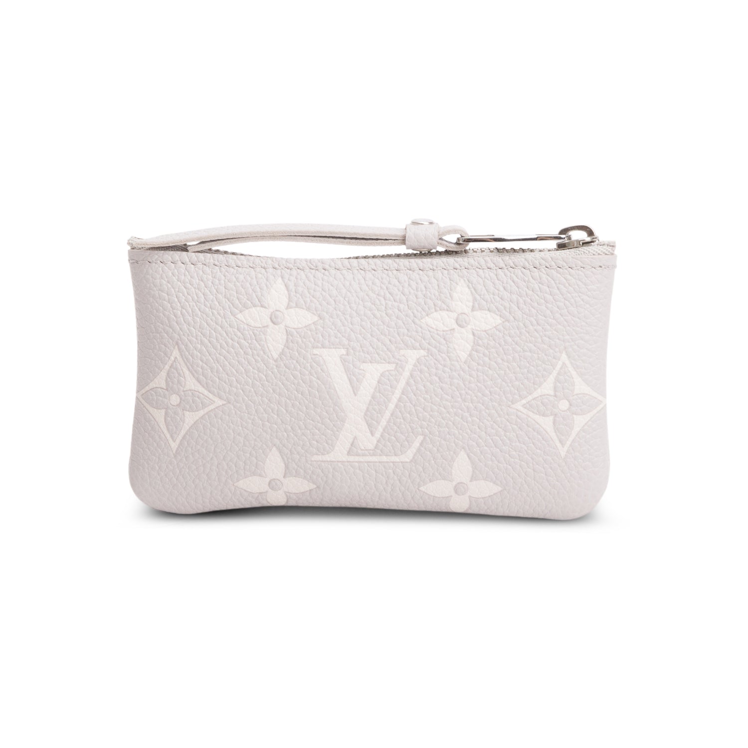 Louis Vuitton 2024 Grey Empreinte Monogram Giant Key Pouch w/ Box