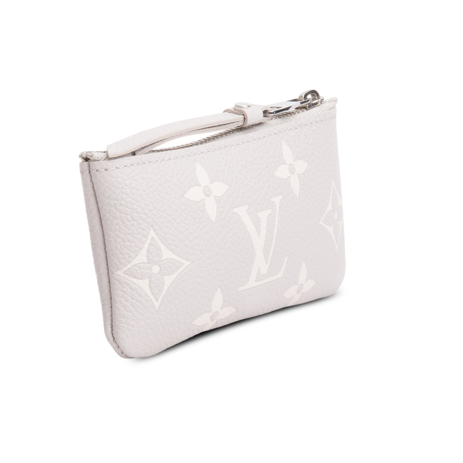 Louis Vuitton 2024 Grey Empreinte Monogram Giant Key Pouch w/ Box