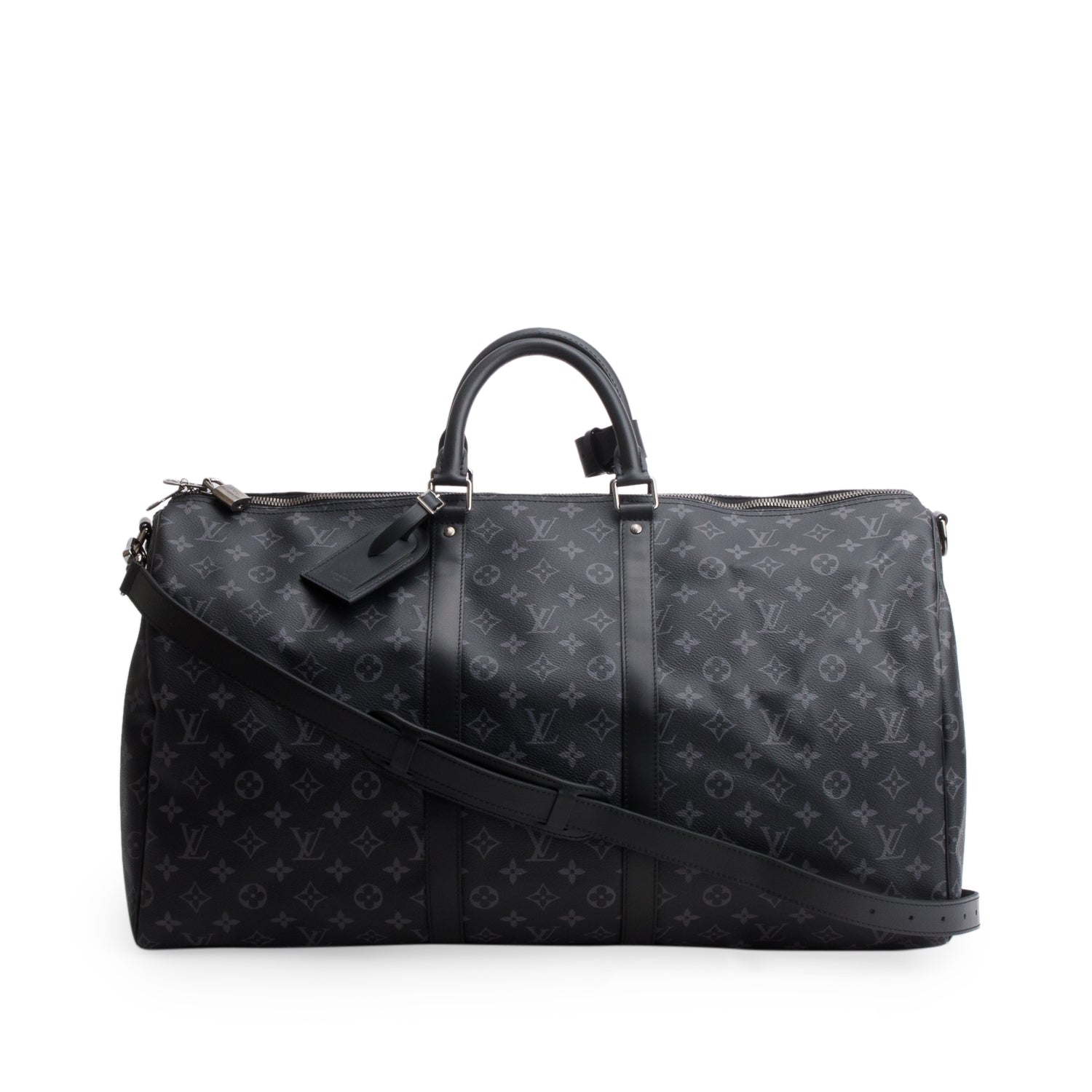 Louis Vuitton Monogram Eclipse Keepall Bandouliere 55 w/ Box