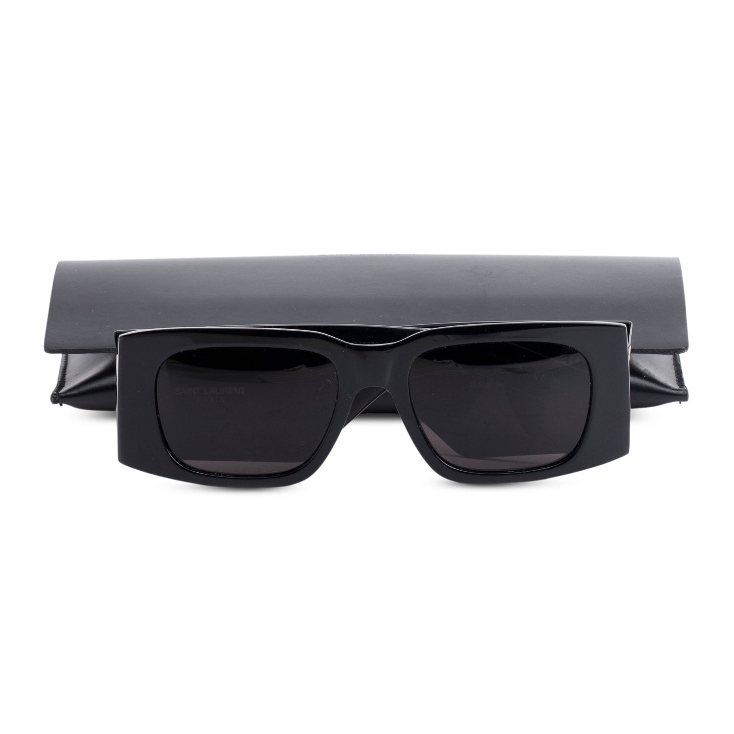 Saint Laurent SL 654 Acetate Rectangle Sunglasses w/ Case