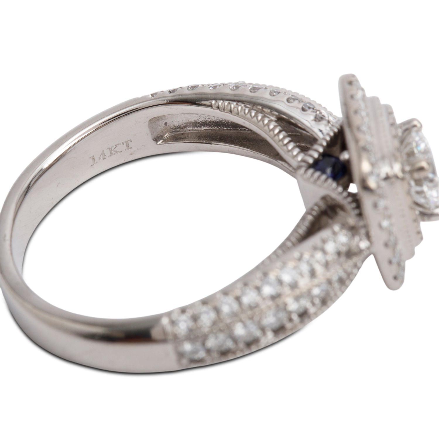 Vera Wang 14k White Gold Love Diamond Engagement Ring, Size 7