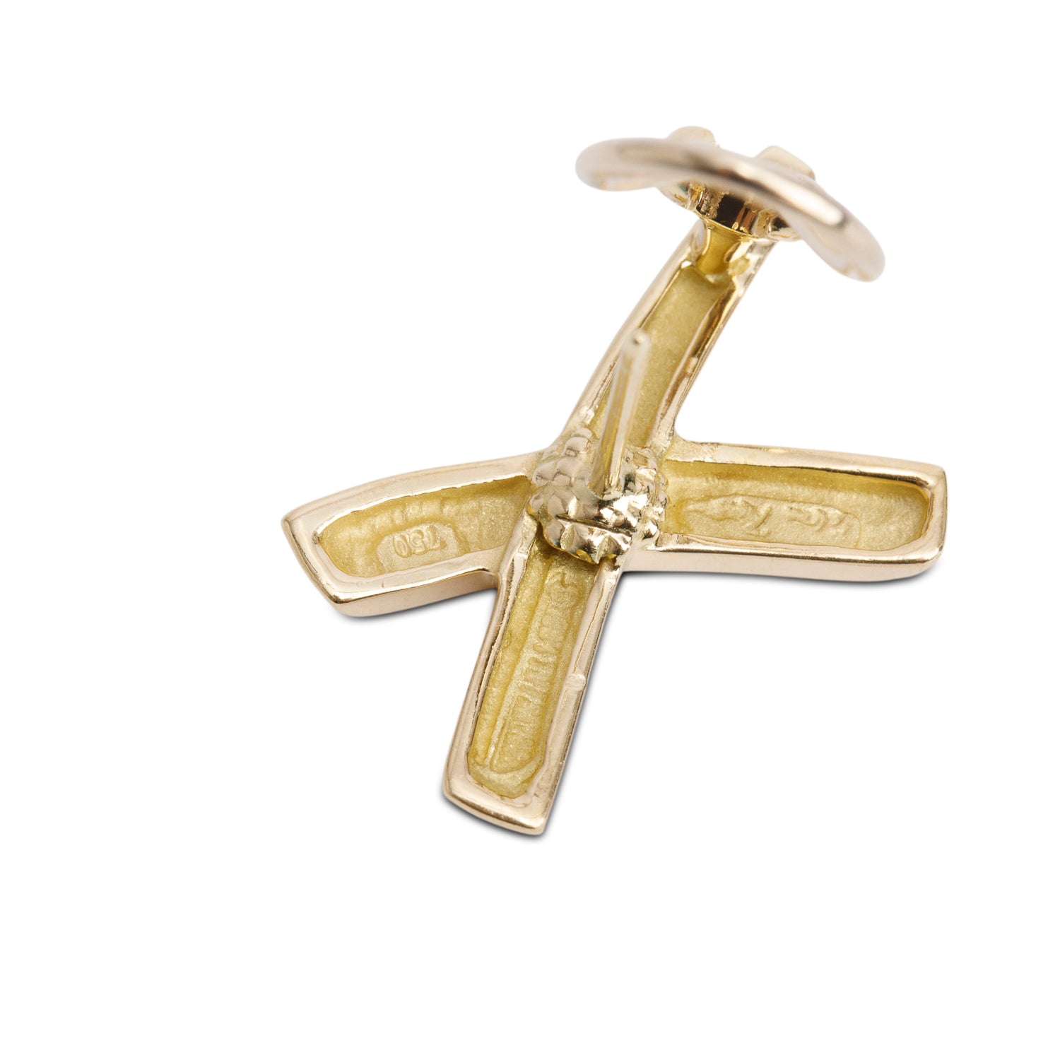 Tiffany & Co. Vintage Paloma Picasso 18k Yellow Gold Graffiti Medium X Earrings w/ Box