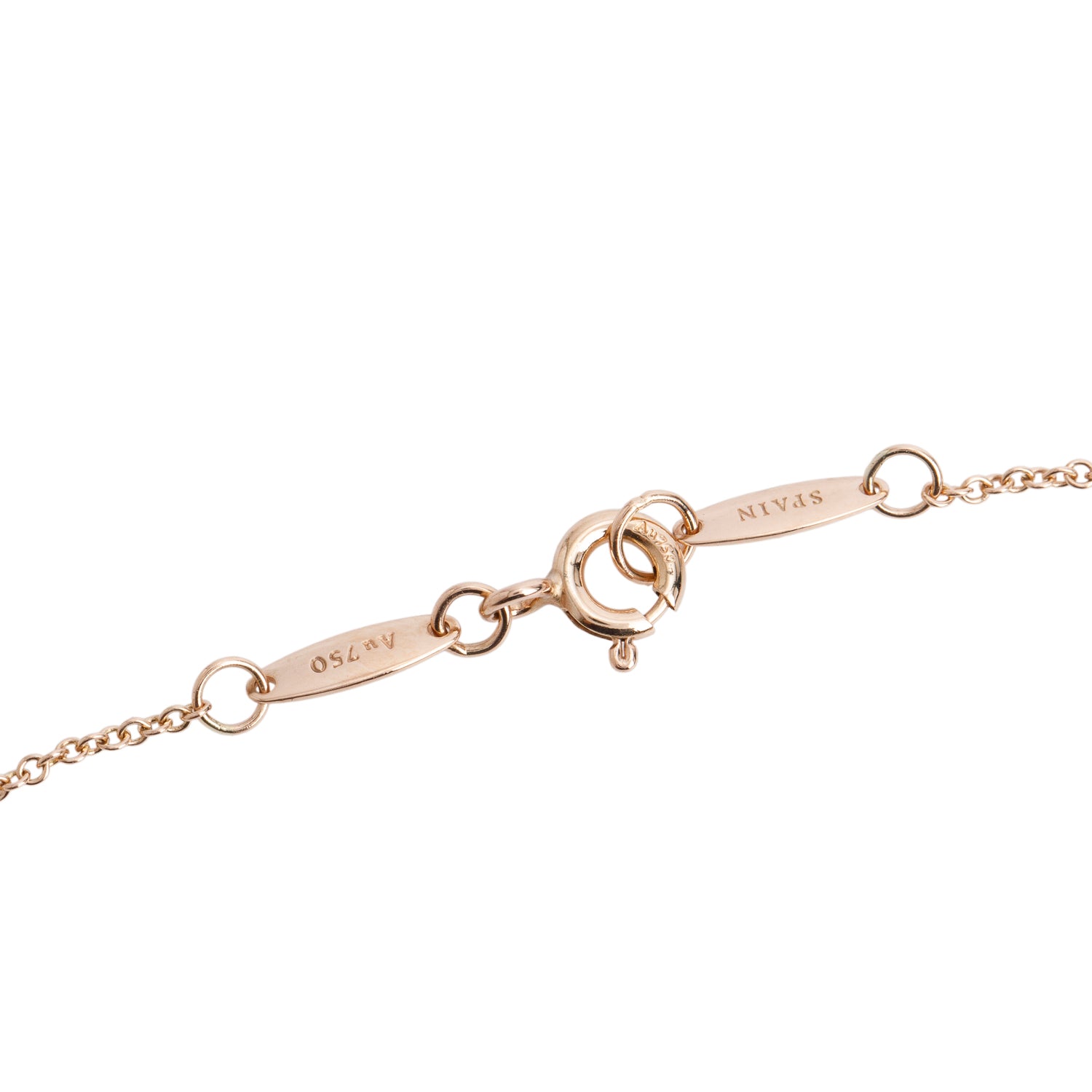 Tiffany & Co. 2024 Elsa Peretti 18k Rose Gold Diamonds by the Yard Open Heart Bracelet w/ Box & Receipt