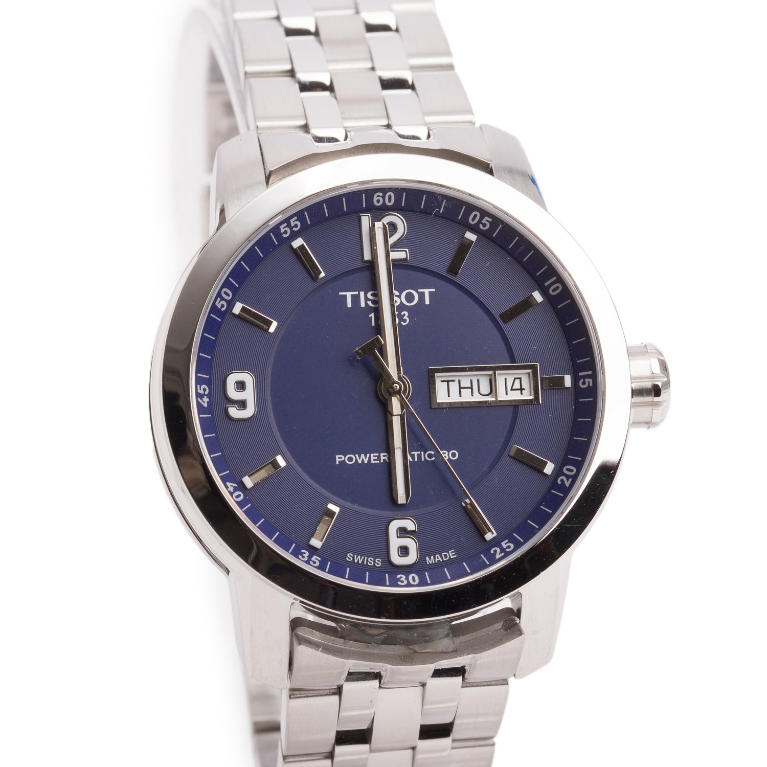 Tissot Stainless Steel PRC 200 Powermatic 80 40 MM Automatic Watch Blue Dial