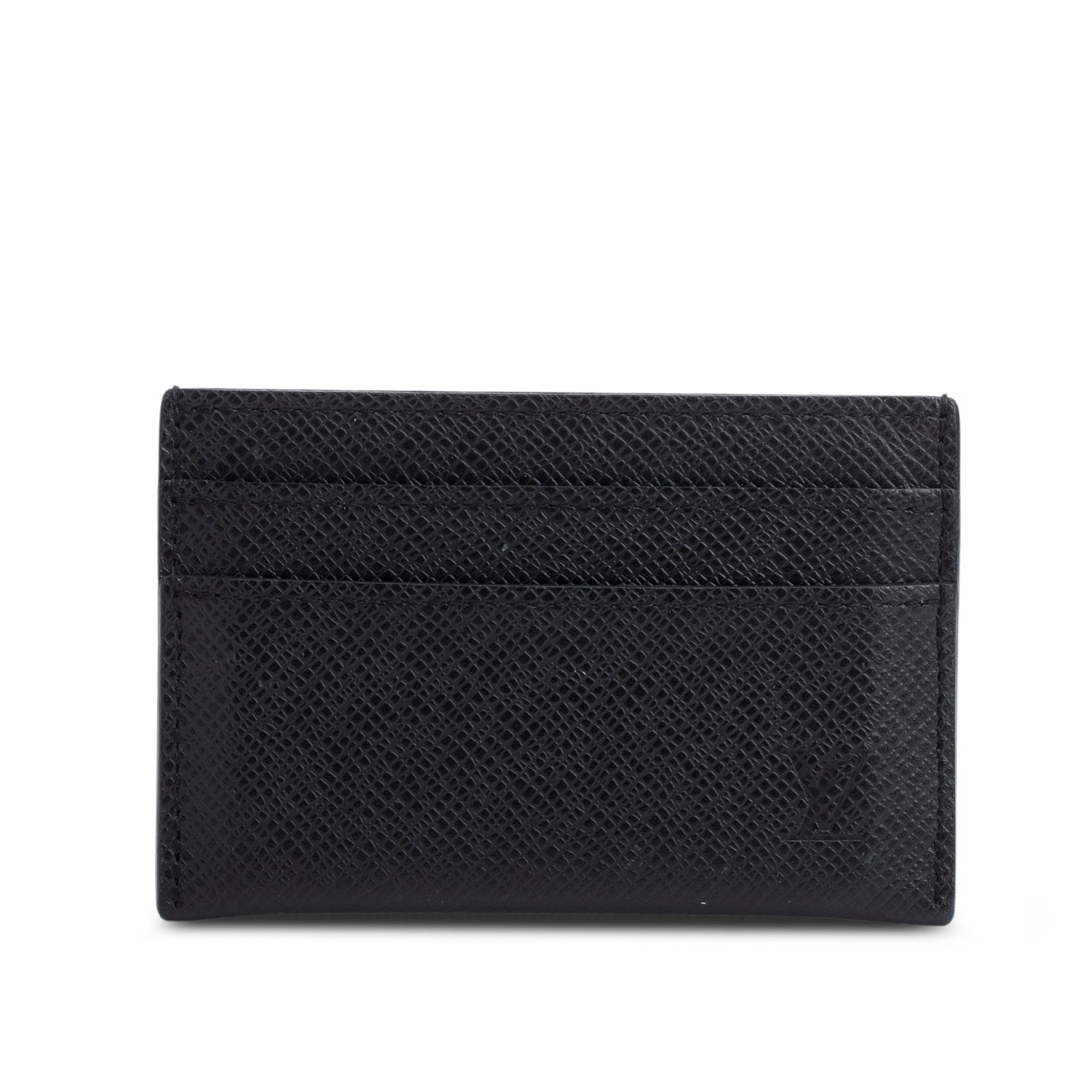 Louis Vuitton Black Taiga Leather Card Holder